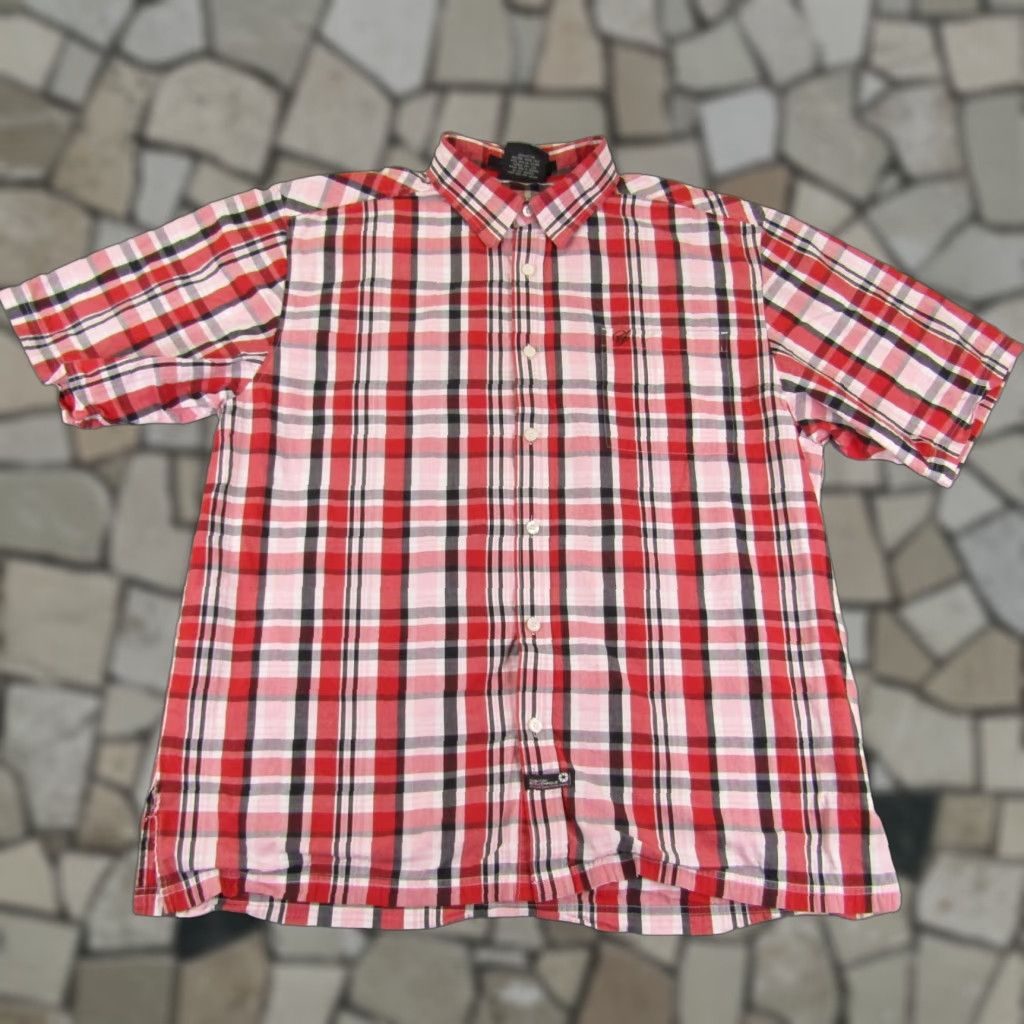 Southpole VINTAGE Southpole Shirt Mens XL Red Plaid Button-Up Casual Hip Hop Y2K Size US XL / EU 56 / 4 - 1 Thumbnail