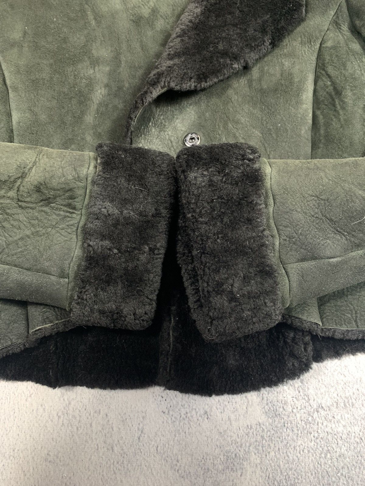 Other Vintage 90s sheepskin cropped hooded b3 coat jacket 00s Size S / US 4 / IT 40 - 5 Thumbnail