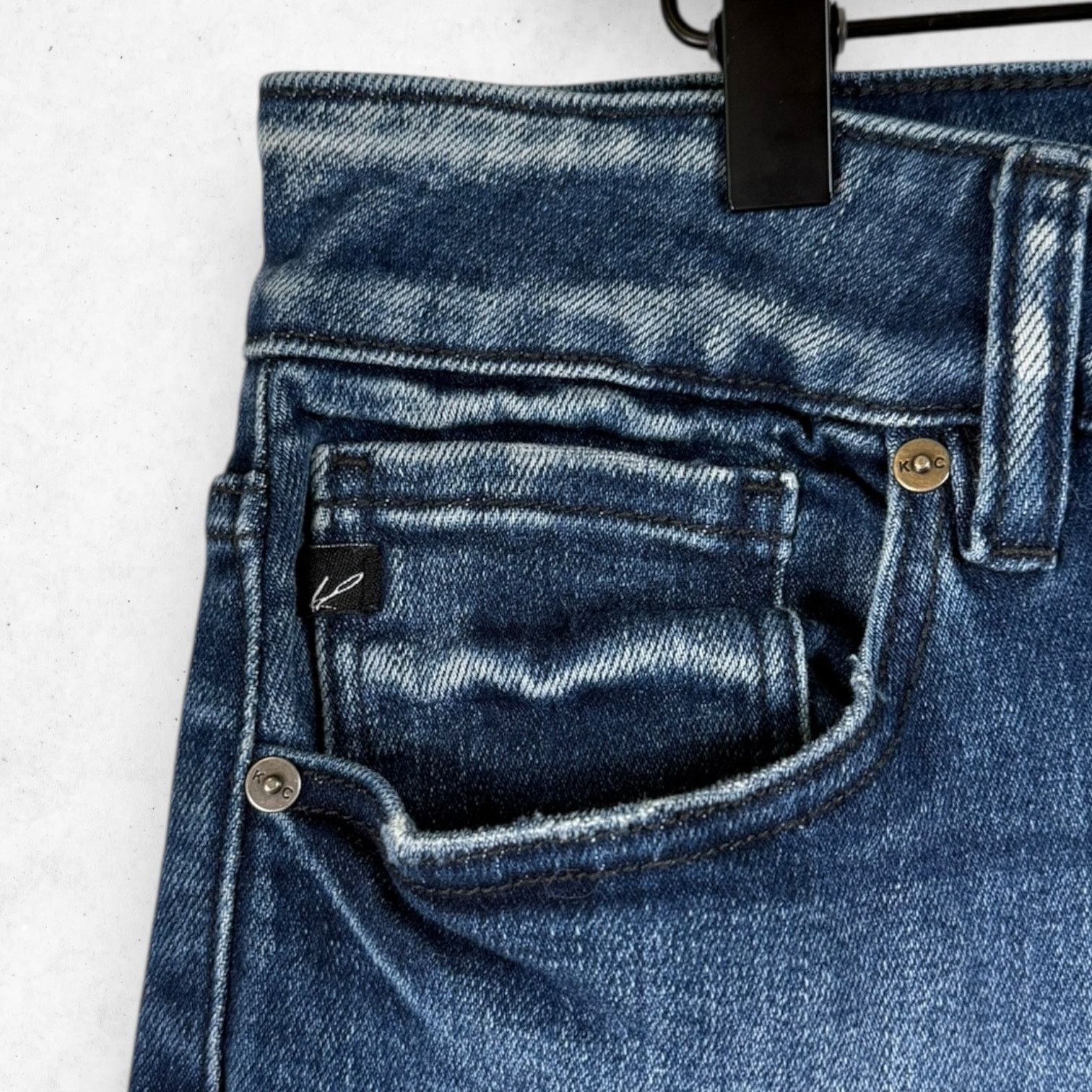 Other KanCan Jeans Women's 20 Skinny Mid Rise Stretch Raw Hem Size 42" / US 20 - 4 Thumbnail