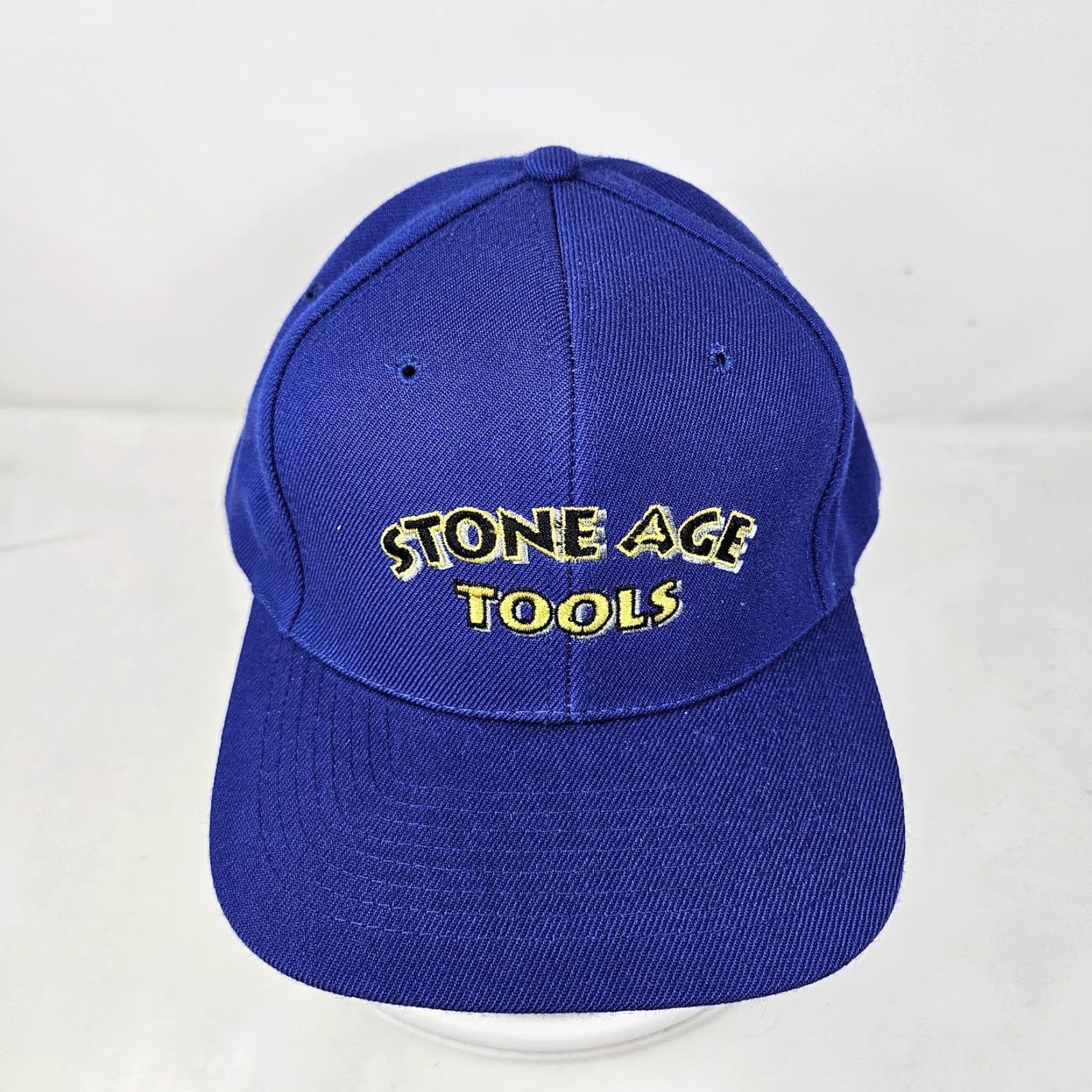 Vintage VINTAGE Nissun Stone Age Tools Hat Cap Snap Back Blue Embroidered Logo Mens One Size Adjustable Wool Acrylic 90s Size ONE SIZE - 2 Thumbnail