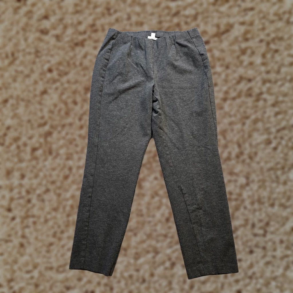 J. Jill J Jill Pants Women Medium Gray Ponte Slim Leg Elastic Waist Stretch Casual Basic Pants Size 36" / US 14 / IT 50 - 1 Thumbnail