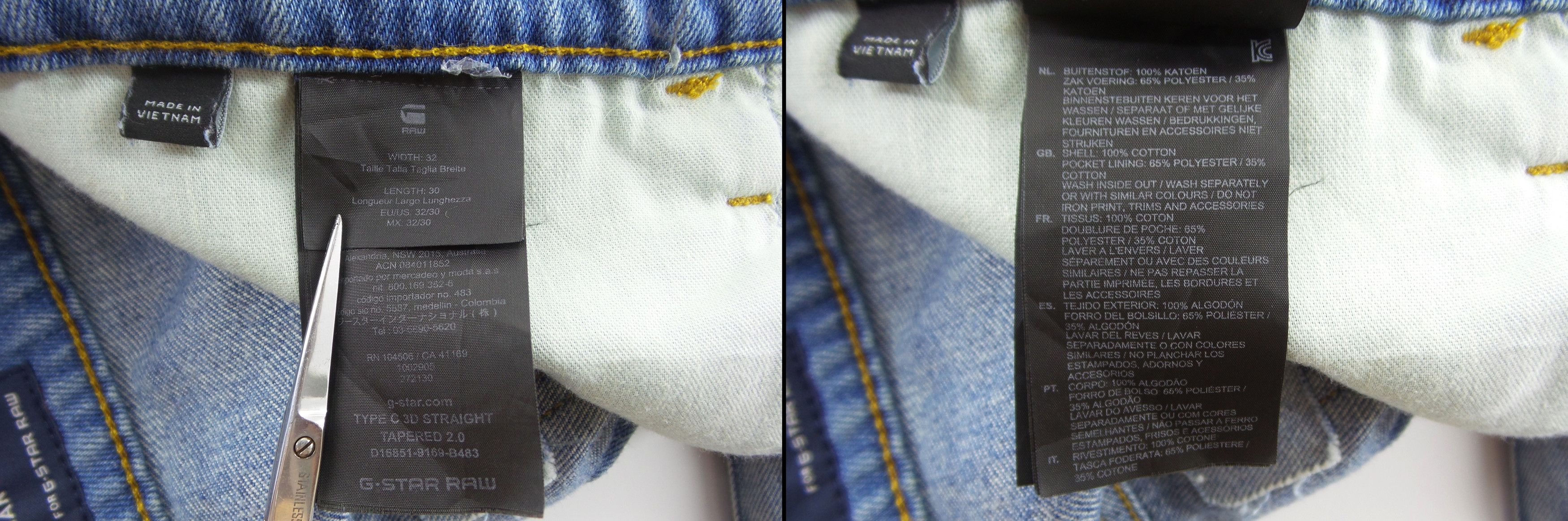 G-Star G-Star Raw Type C 3D Straight Tapered Jeans W35xL27.5 Size US 32 / EU 48 - 4 Thumbnail