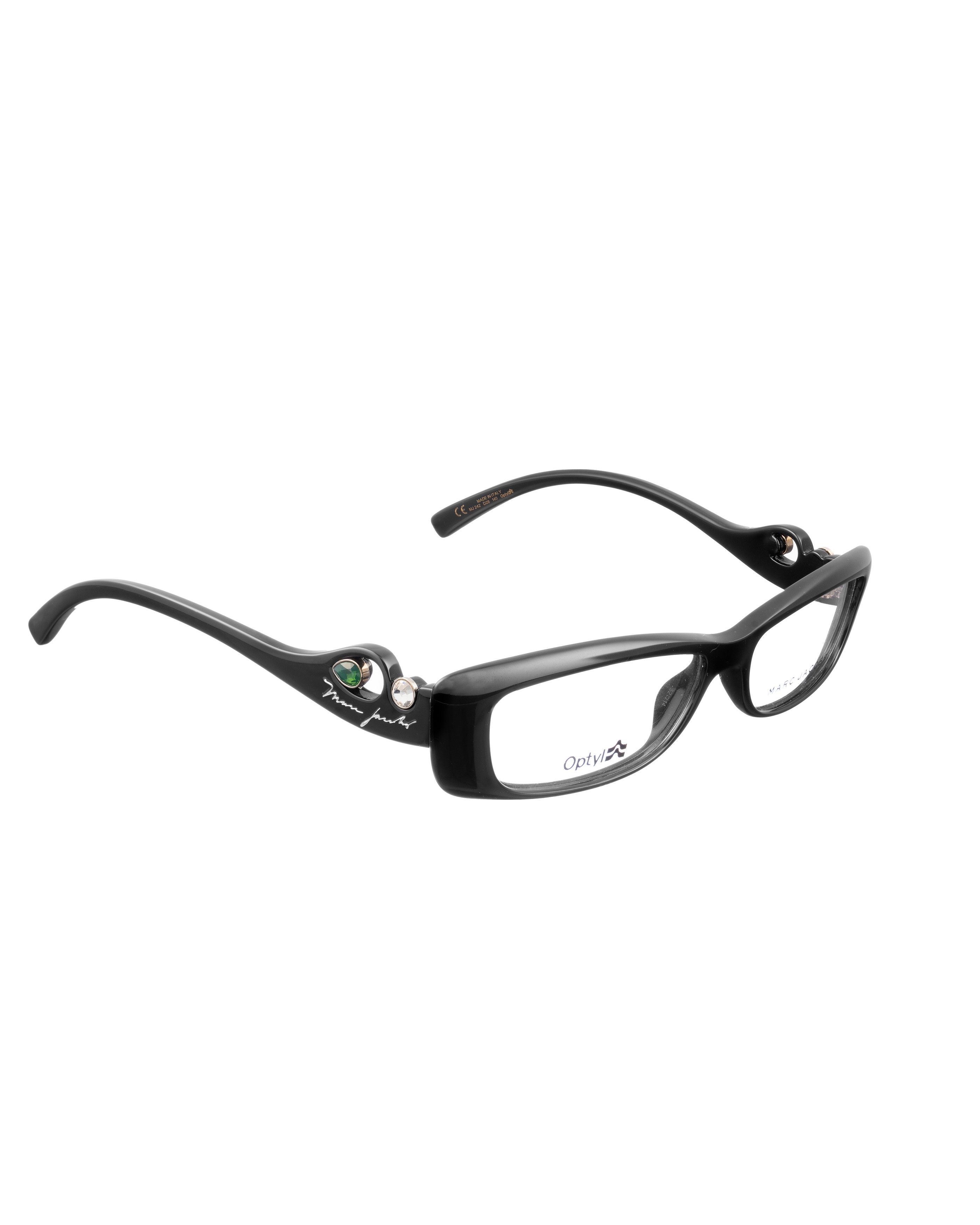 Marc Jacobs Marc Jacobs 00s Black Cat-Eye with Gems Glasses Size ONE SIZE - 2 Thumbnail
