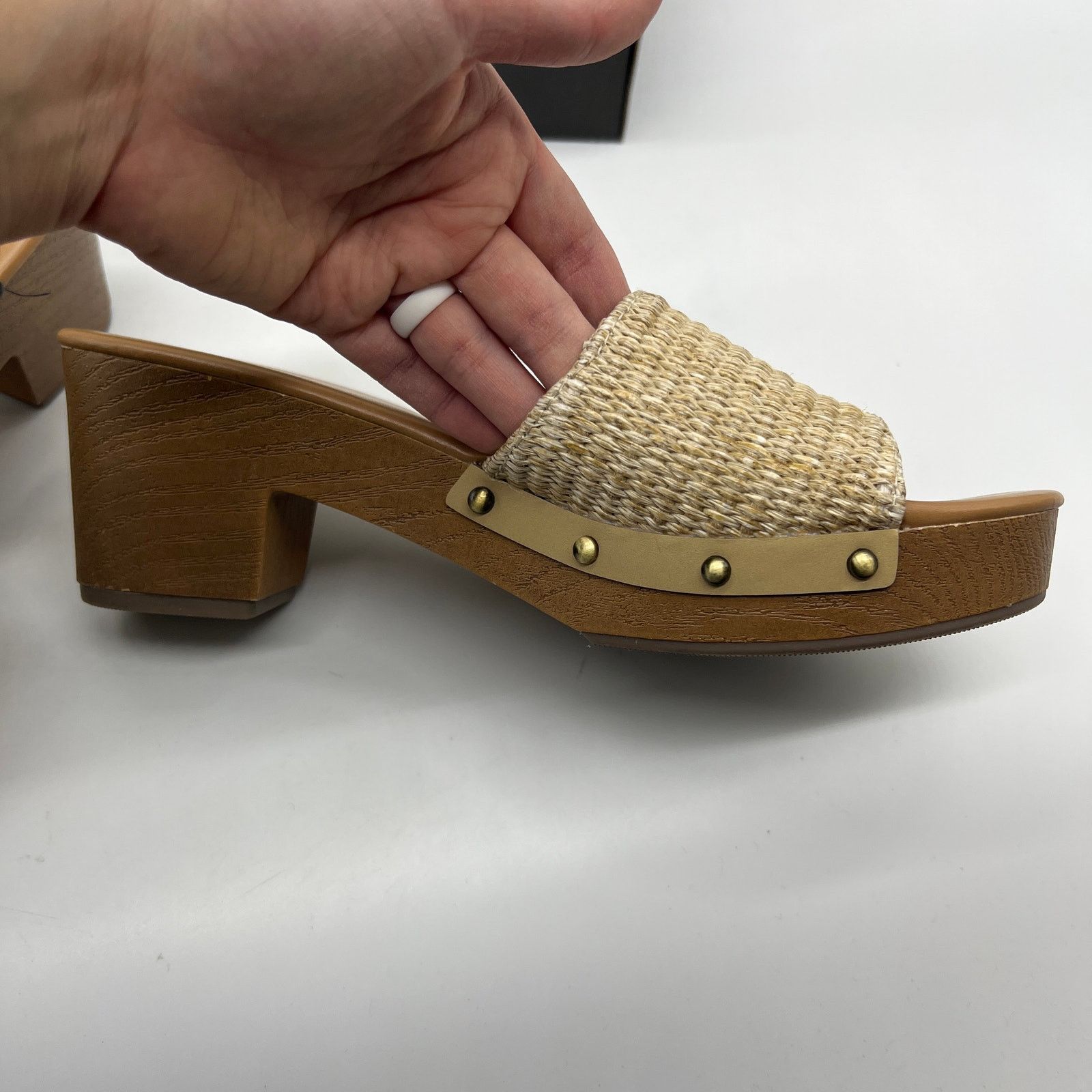 Other a.n.a. Women Shoes Robinson Casual Heel Natural Color Size 9 Size US 9 / IT 39 - 10 Thumbnail