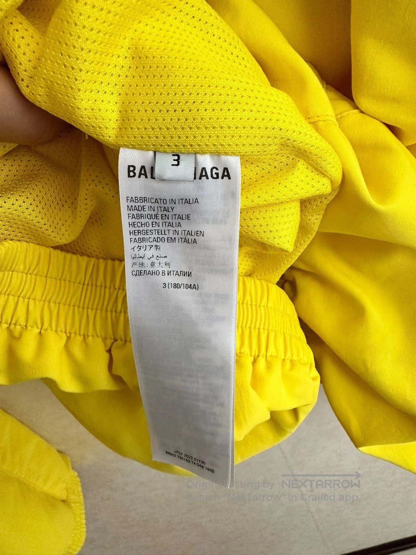 Balenciaga Balenciaga Show 3B Yellow Pullover Jacket. Size US L / EU 52-54 / 3 - 4 Thumbnail