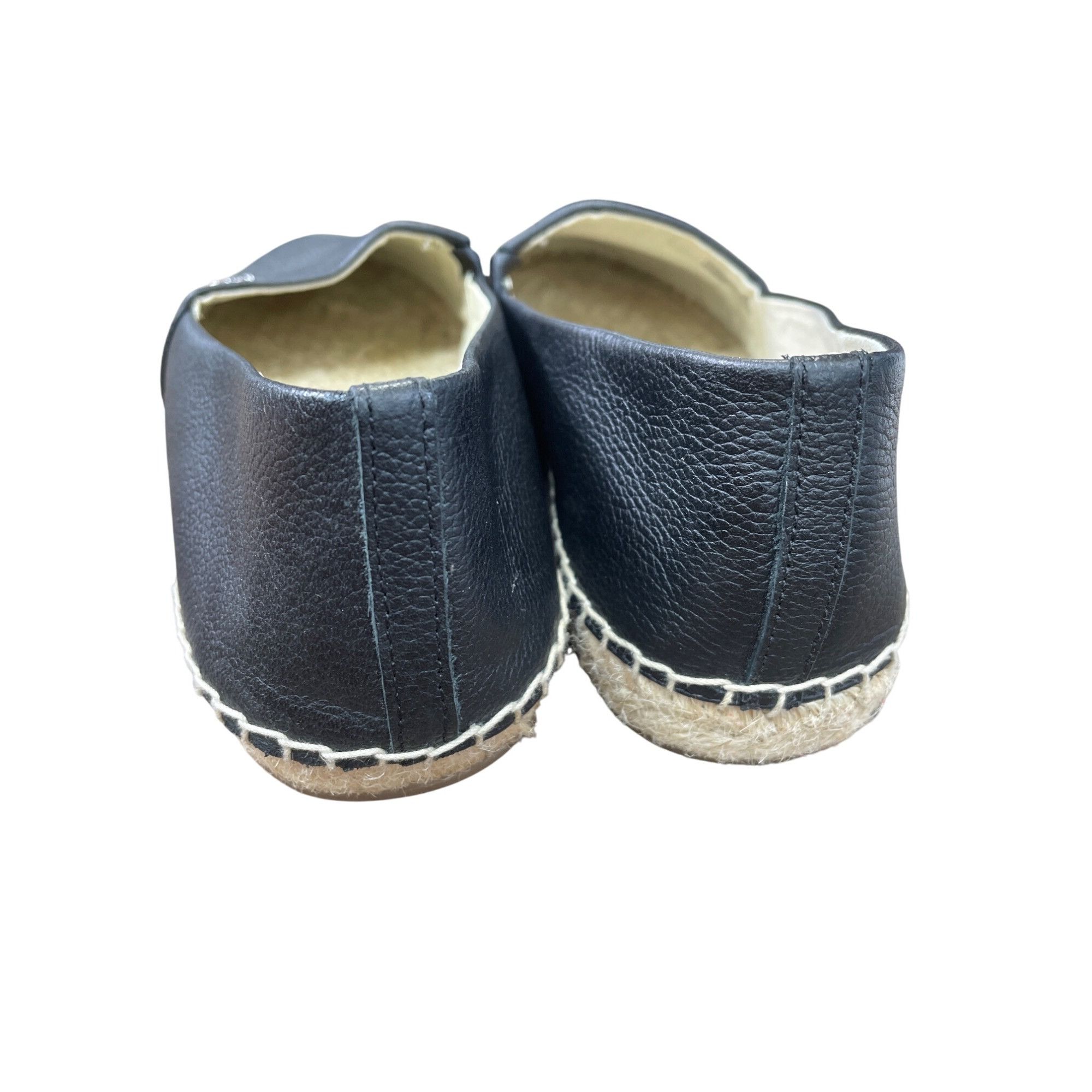 Michael Kors Michael Kors Womens Black Leather Espadrille Flats Size 6M S Size US 6 / IT 36 - 12 Thumbnail