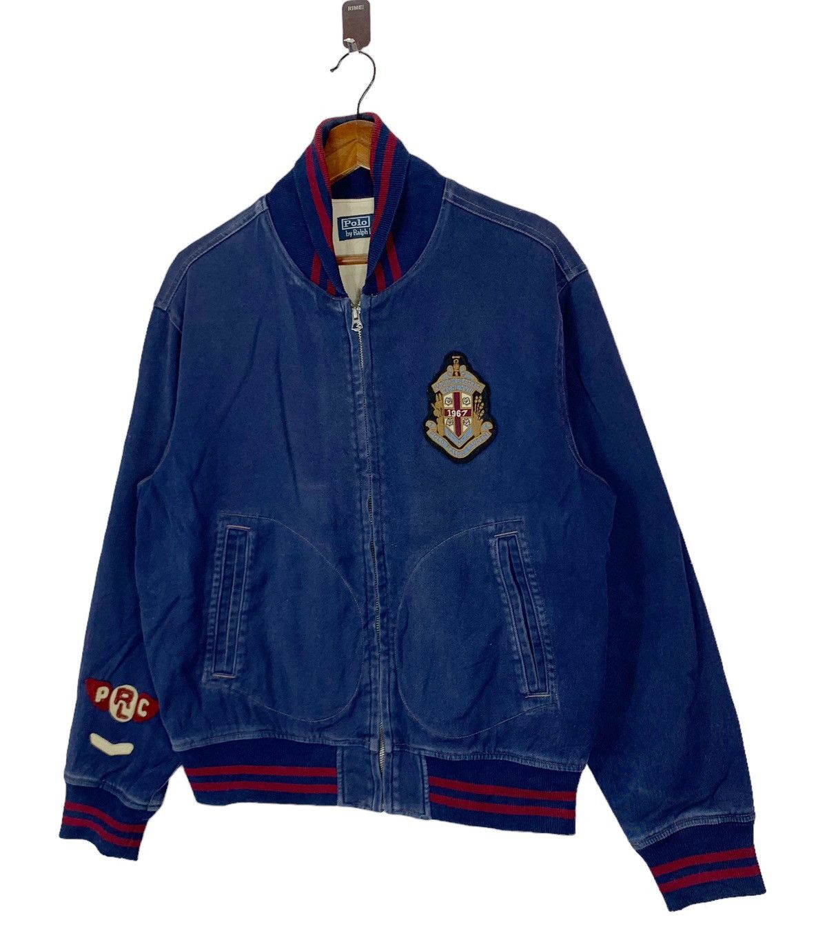 Polo Ralph Lauren × RRL Ralph Lauren × Ralph Lauren VINTAGE 90S POLO RALPH LAUREN BOMBER ZIPPER JACKET Size US L / EU 52-54 / 3 - 2 Thumbnail