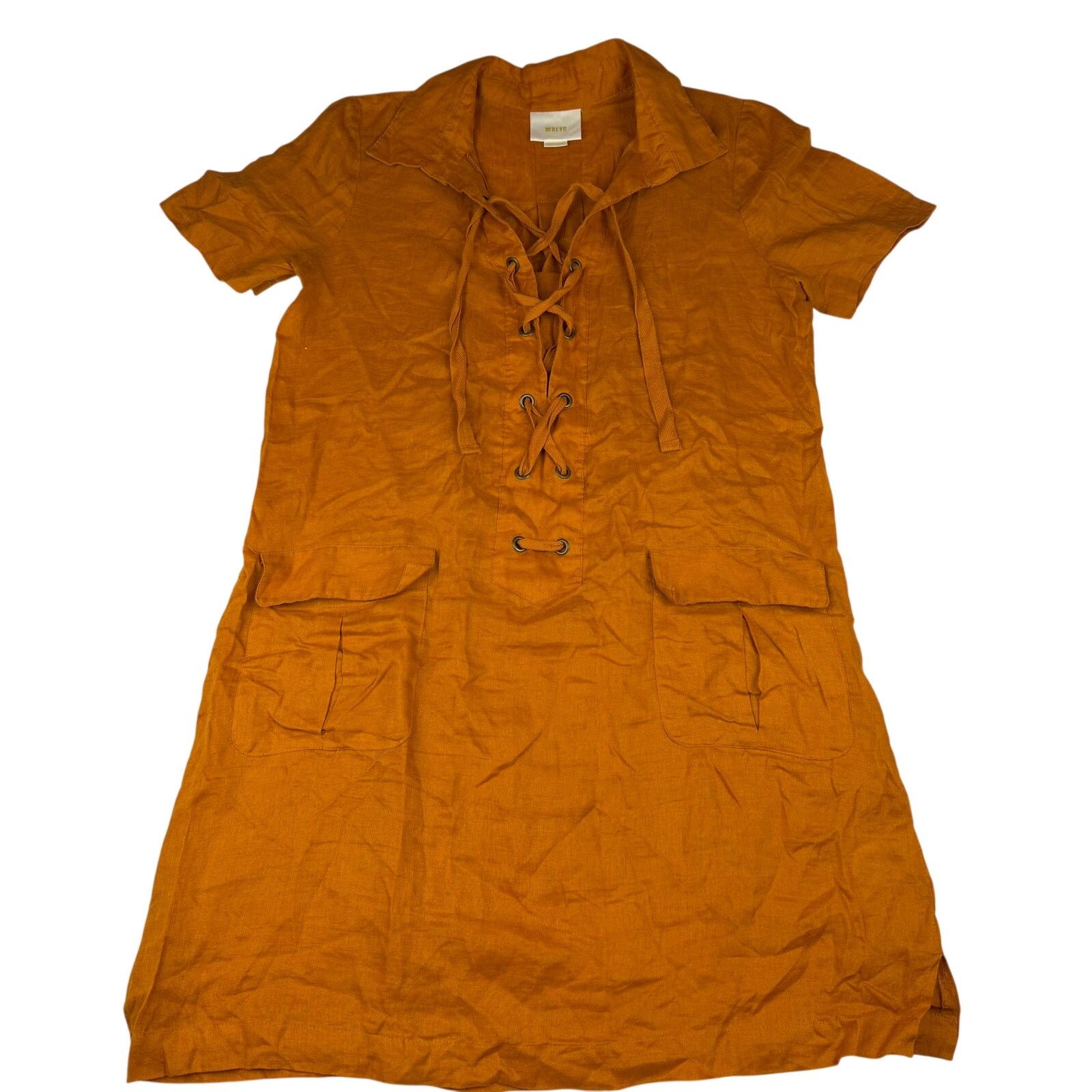 Other Maeve Linen Lace-Up Shirt Dress Size 8 Size M / US 6-8 / IT 42-44 - 1 Thumbnail