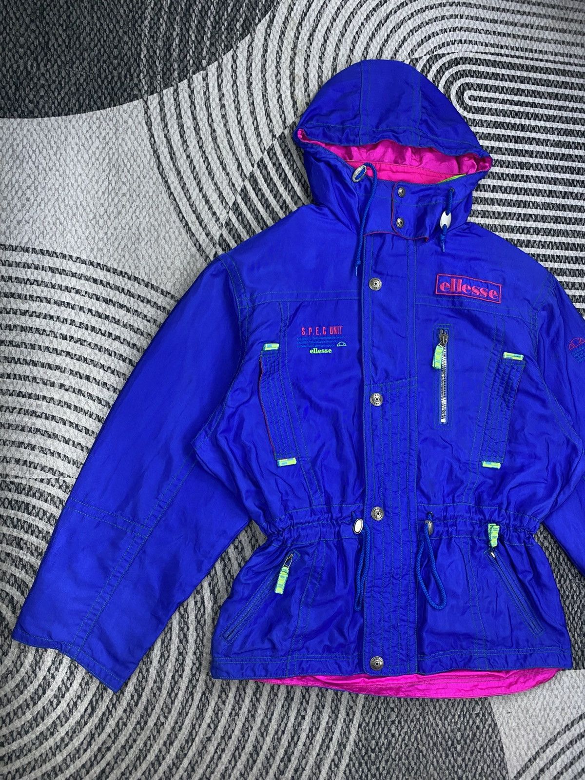 Ellesse × Goldwin Vtg Ellesse X Goldwin S.E.P.G Unit Pink Lining Ski Jacket Size US XL / EU 56 / 4 - 3 Thumbnail