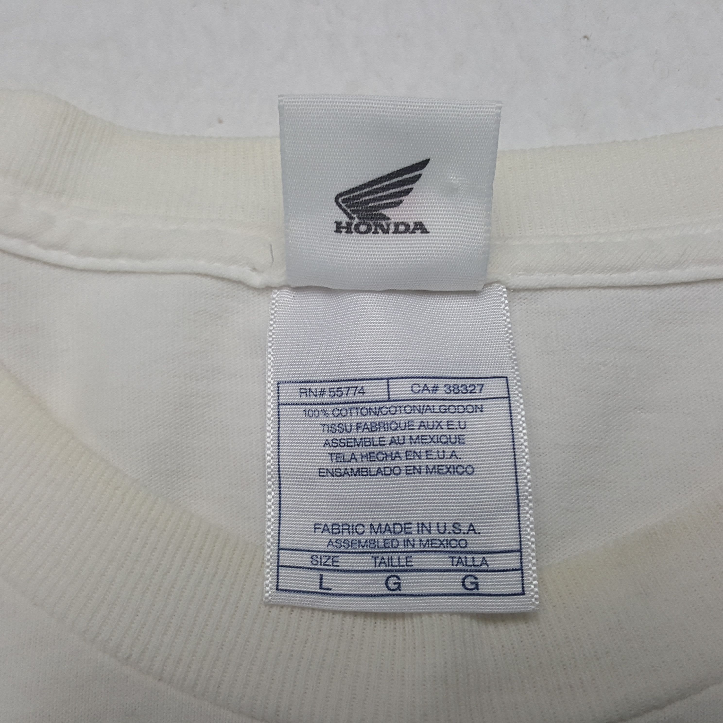 Honda × Vintage Vintage Honda History Of Wing Japanese Racing Team Tshirt Size US L / EU 52-54 / 3 - 6 Thumbnail