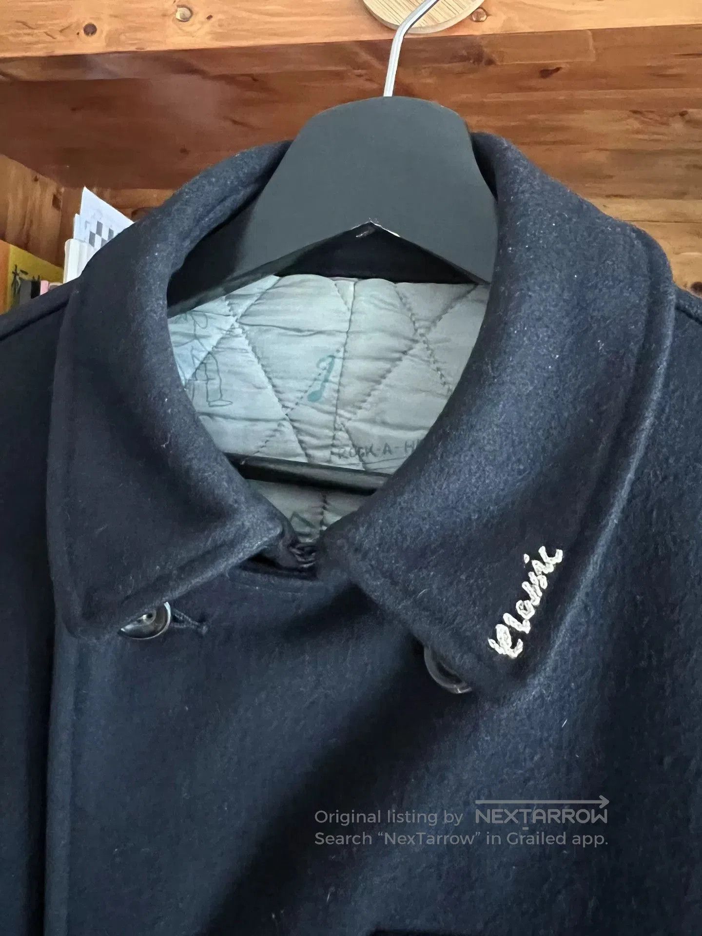 Porter Classic classic black melton wool double-breasted coat. Size US M / EU 48-50 / 2 - 5 Thumbnail