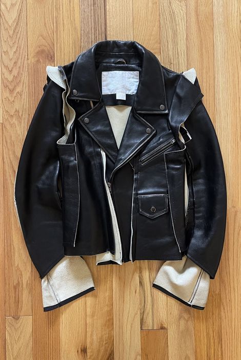 Maison margiela discount h&m leather jacket