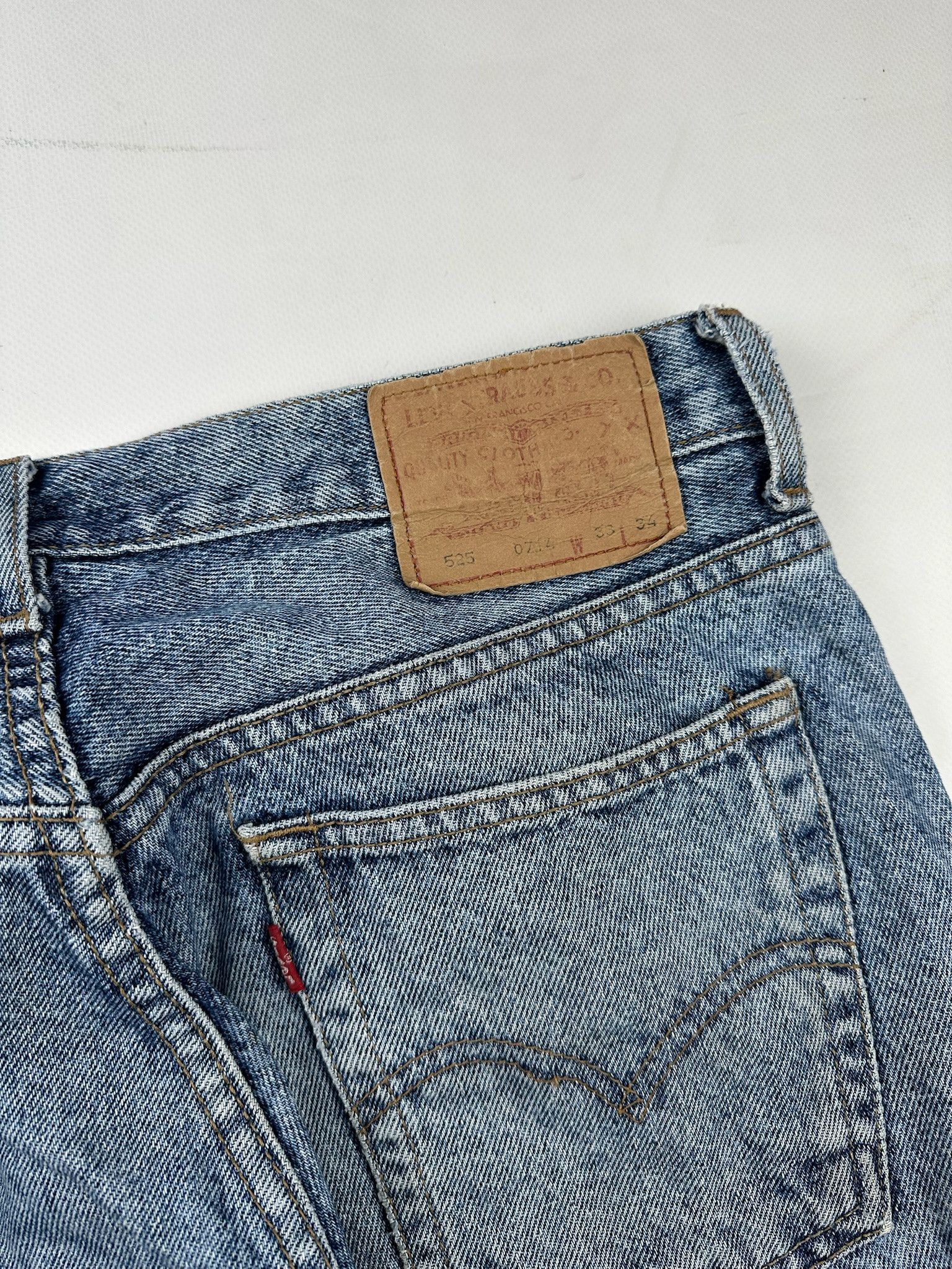 Levi's Vintage Levis 525 Light Wash Jeans Size US 33 - 13 Thumbnail