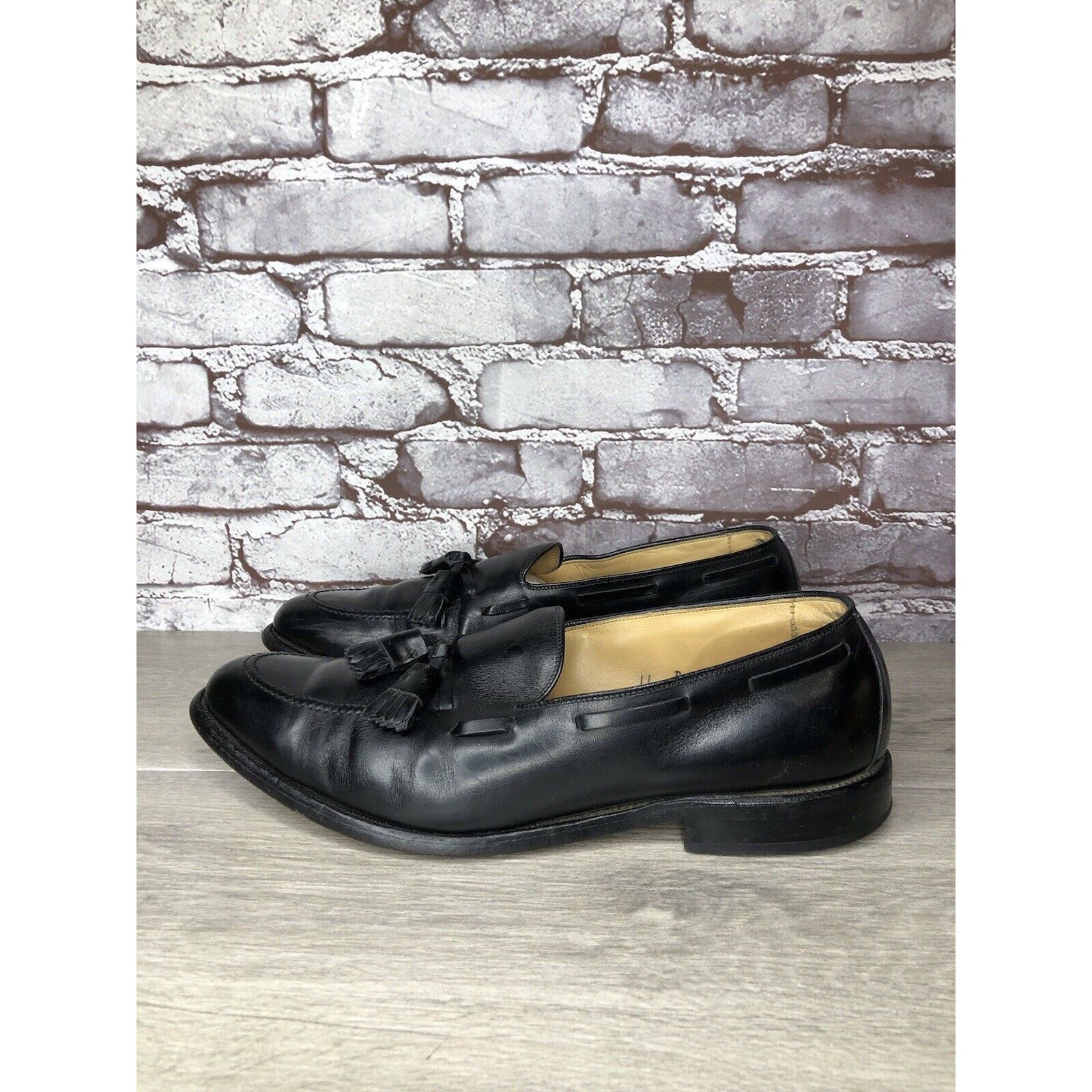 Allen Edmonds Allen Edmonds Grayson Black Leather Tassel Loafers Dress Sho Size US 11 / EU 44 - 11 Thumbnail