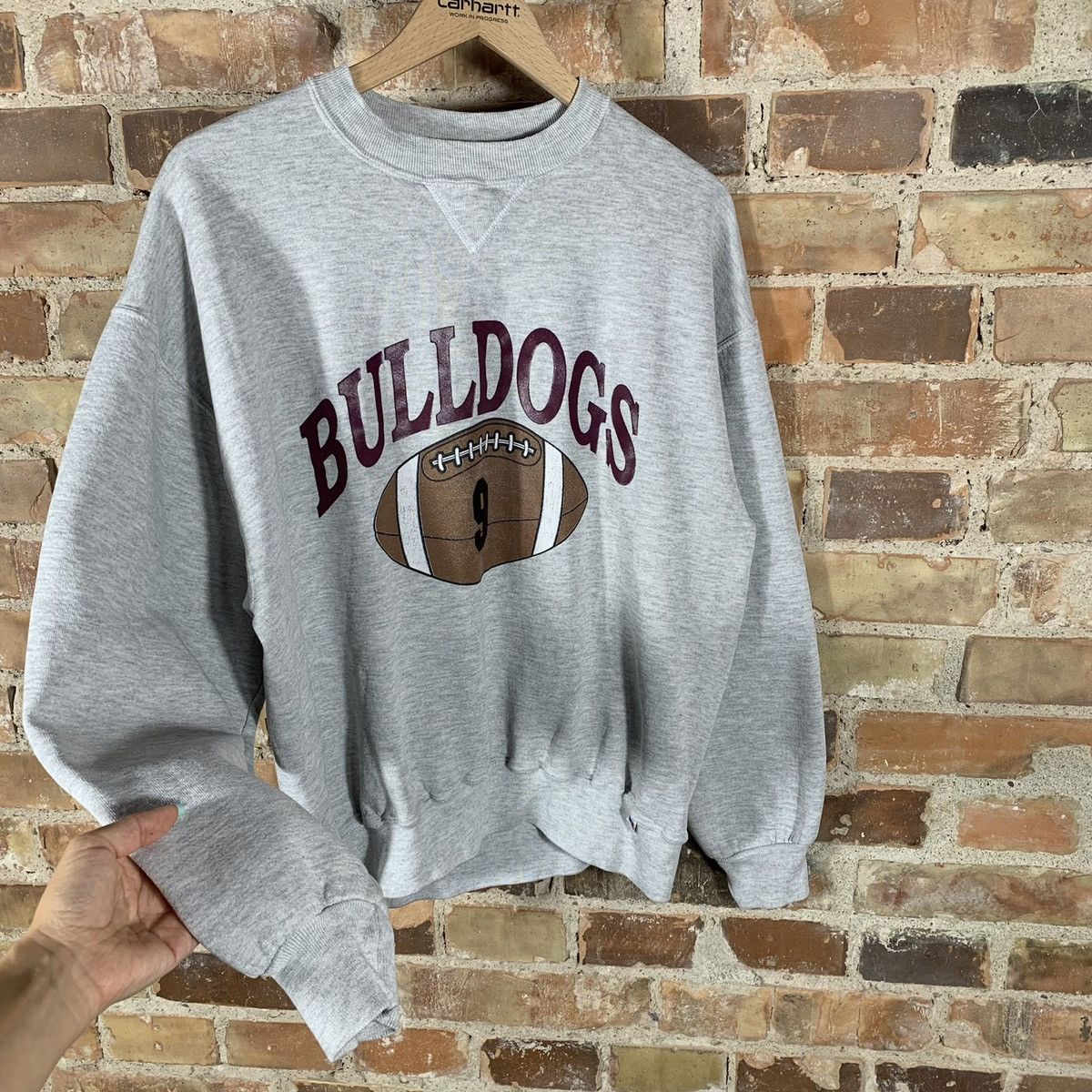 Vintage Vintage Georgia Bulldogs Sweatshirt Russell Football nfl Size US L / EU 52-54 / 3 - 3 Thumbnail