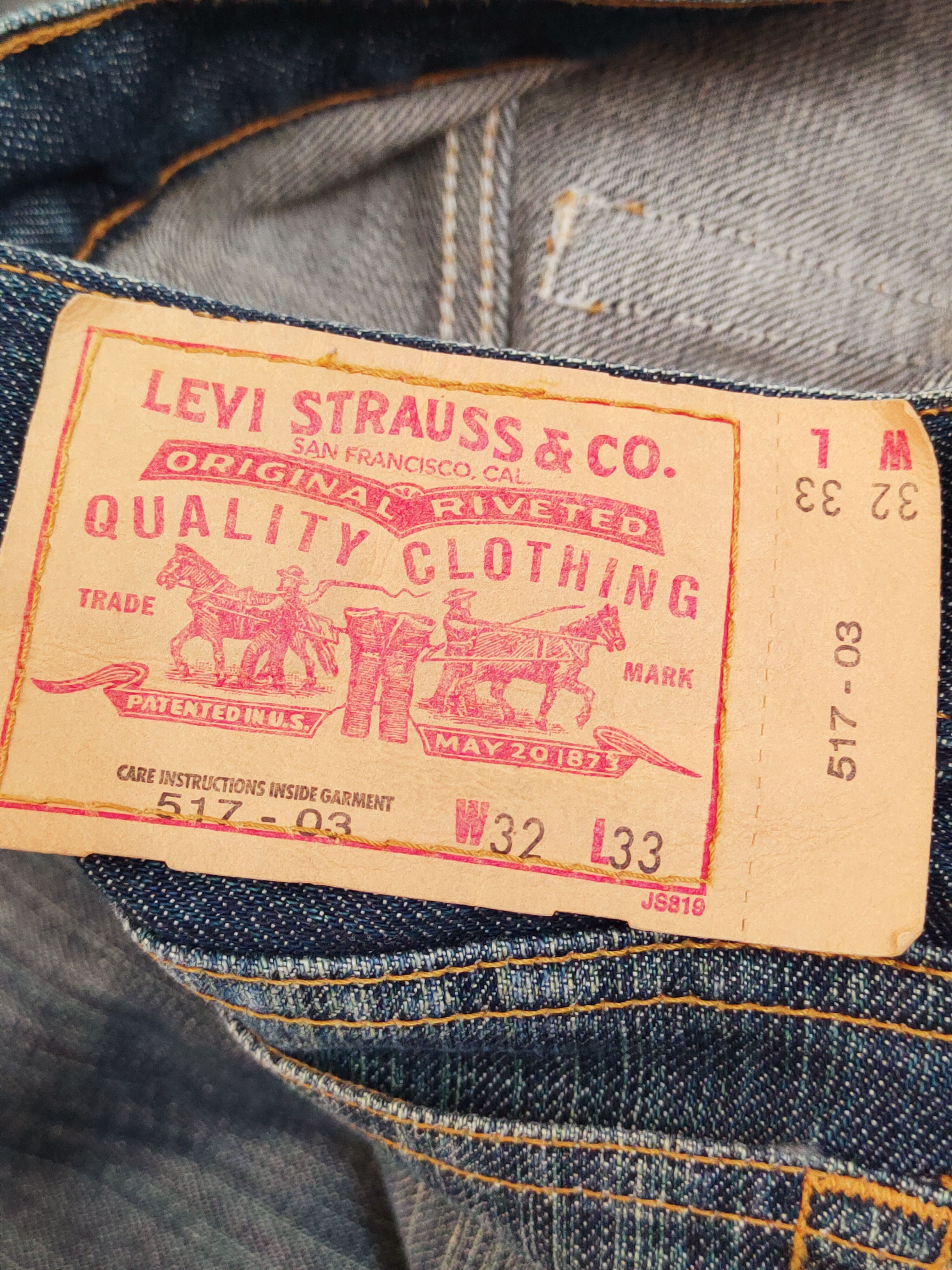 Levi's 517 Levi's Dark Blue Distressed Ripped Jeans #W489 Size US 32 / EU 48 - 13 Thumbnail