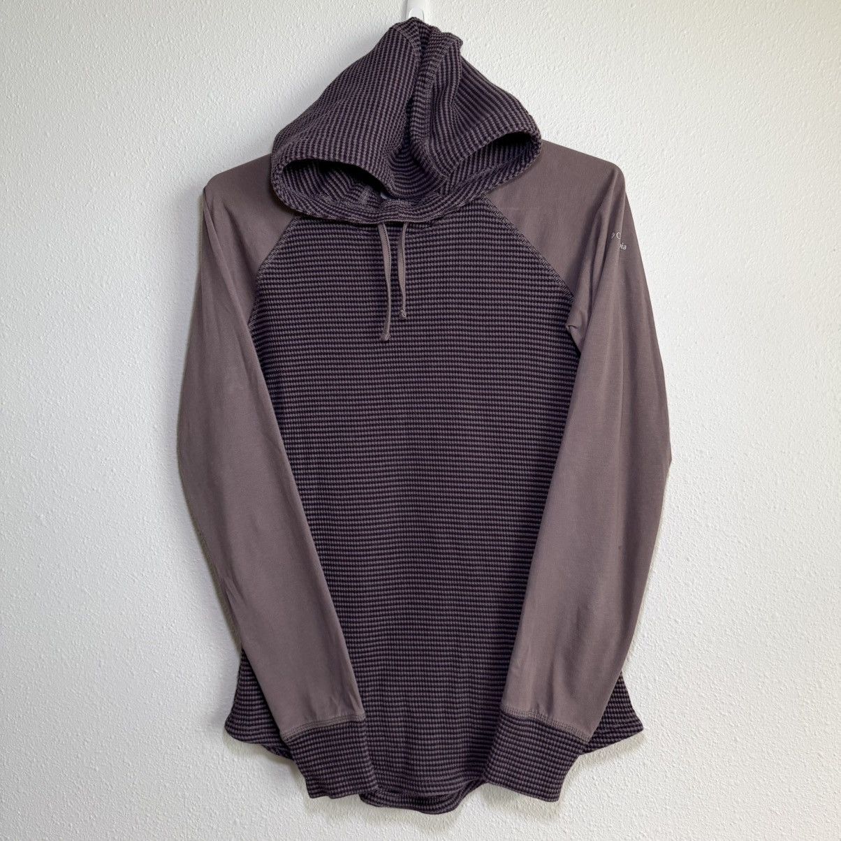 Columbia Columbia Womens Medium Purple Thermal Waffle Knit Hoodie Size M / US 6-8 / IT 42-44 - 1 Thumbnail