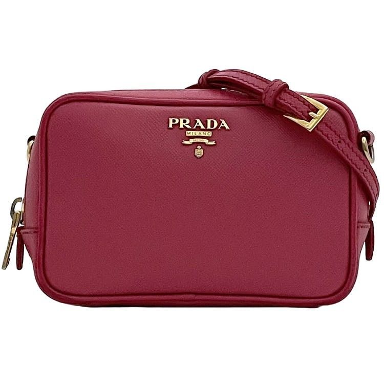 Prada PRADA Shoulder Bag Pink Leather Size ONE SIZE - 1 Thumbnail