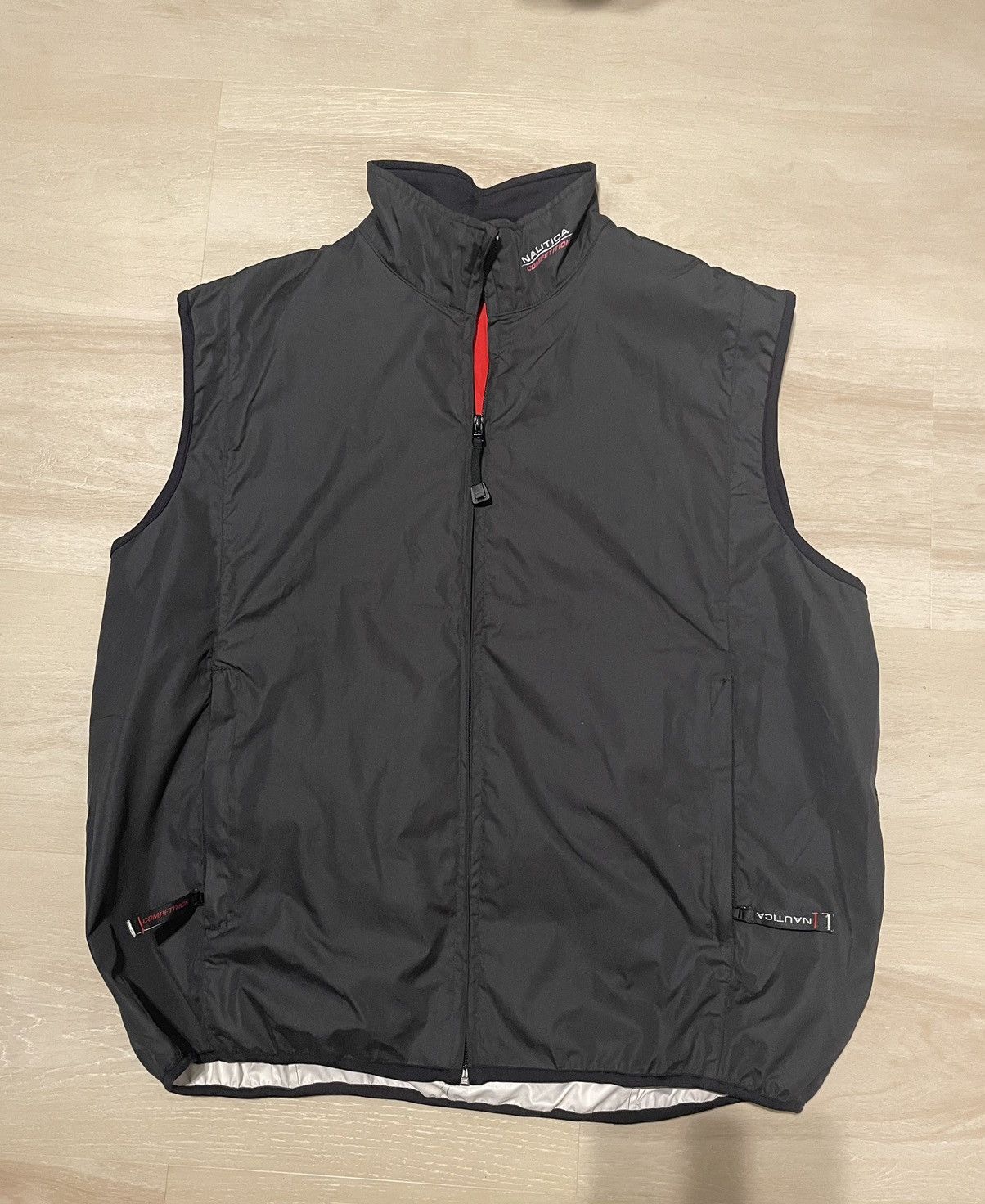 Nautica × Vintage Vintage 90’s Nautica Competition Windbreaker Gilet Vest Size US XXL / EU 58 / 5 - 3 Thumbnail