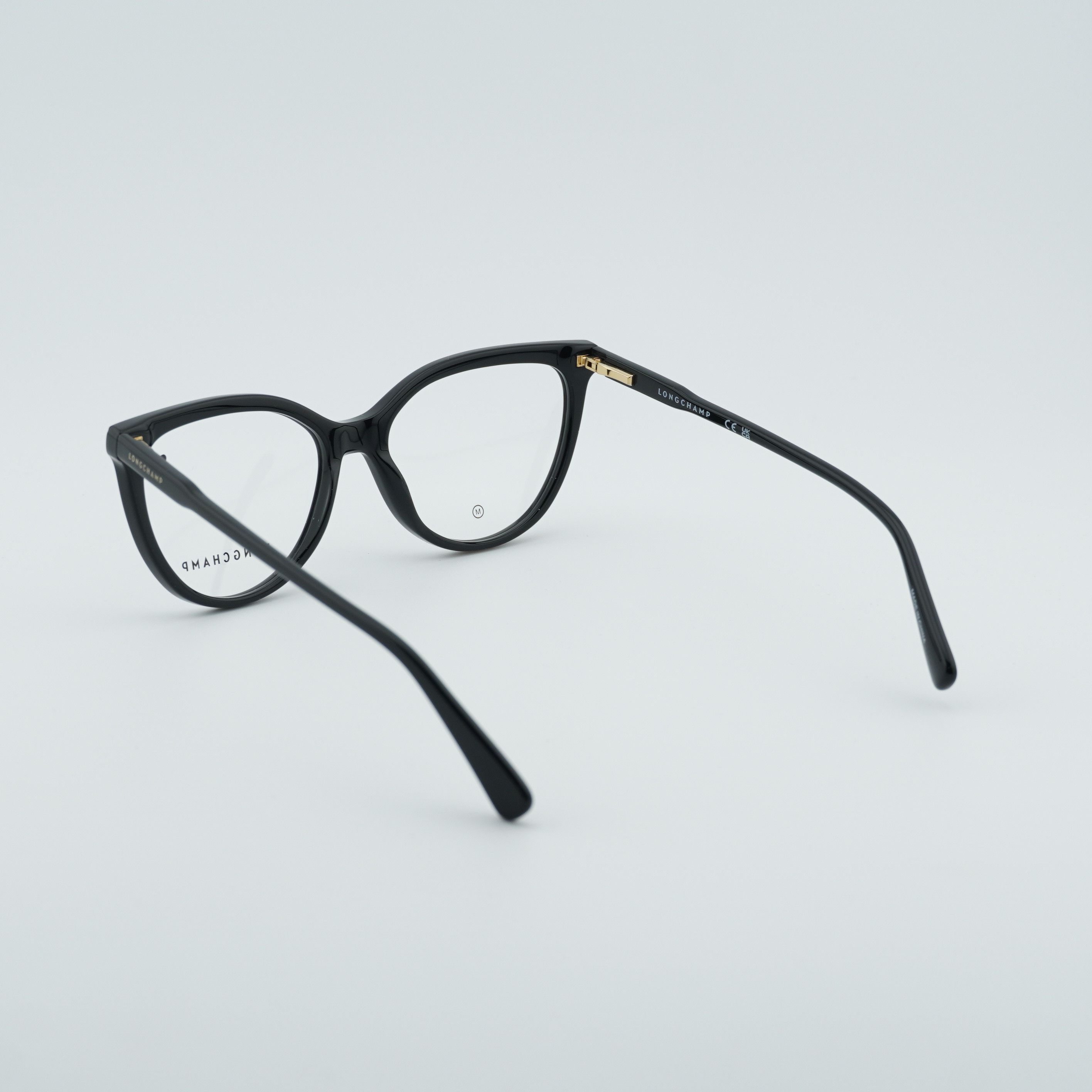 Longchamp Longchamp LO2717 001 Eyeglasses Black 53mm Cat Eye Frame Size ONE SIZE - 5 Thumbnail