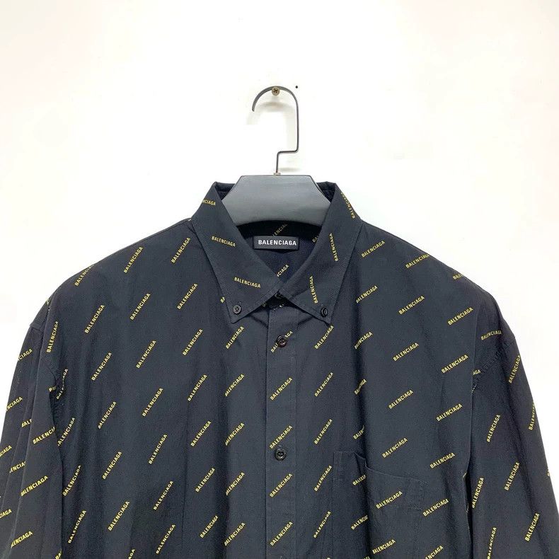Balenciaga Balenciaga size 40 Black bullet screen full of Logo long-s Size US XXS / EU 40 - 3 Thumbnail