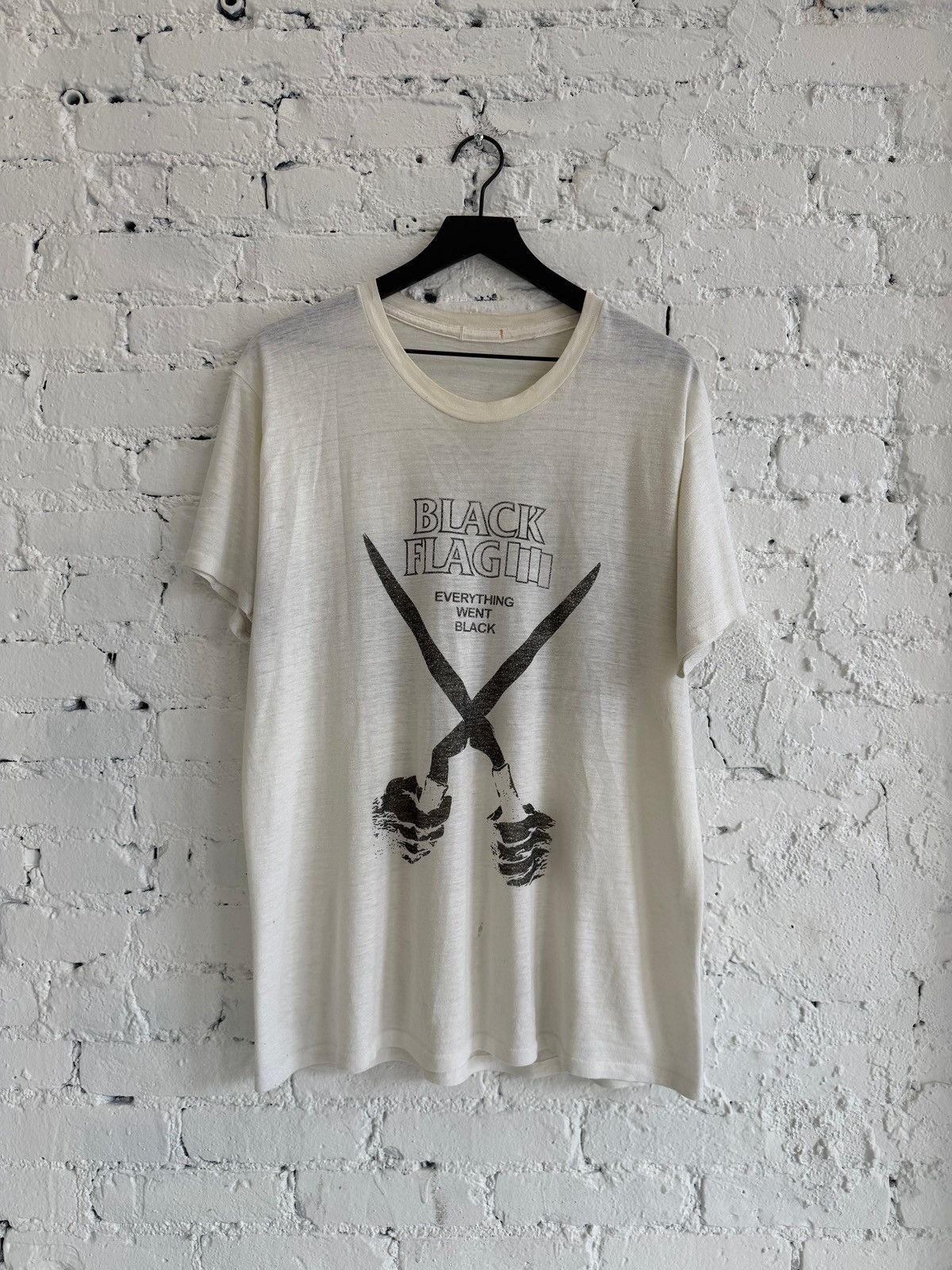 1980s BLACK FLAG ‘EVERYTHING WENT BLACK’ TEE