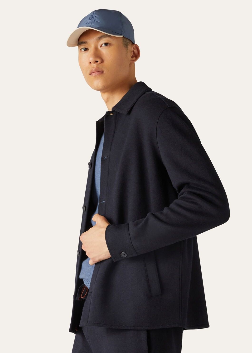 Loro Piana o1w1db10125 FAL7127 Whitney Jacket in Navy Blue Size US L / EU 52-54 / 3 - 5 Thumbnail