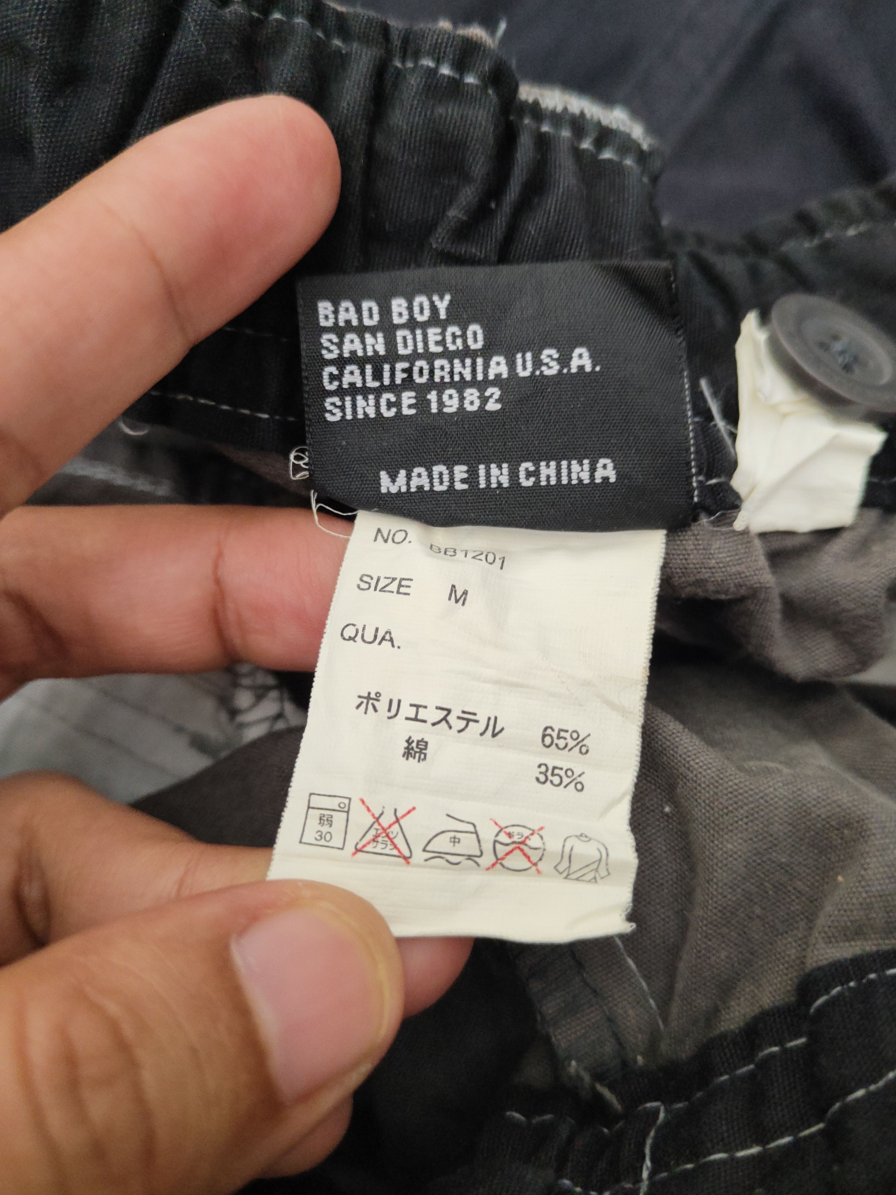 Japanese Brand Bad Boy Dark Gray Multipocket Tactical Cargo Pants #W2193 Size US 31 - 14 Thumbnail