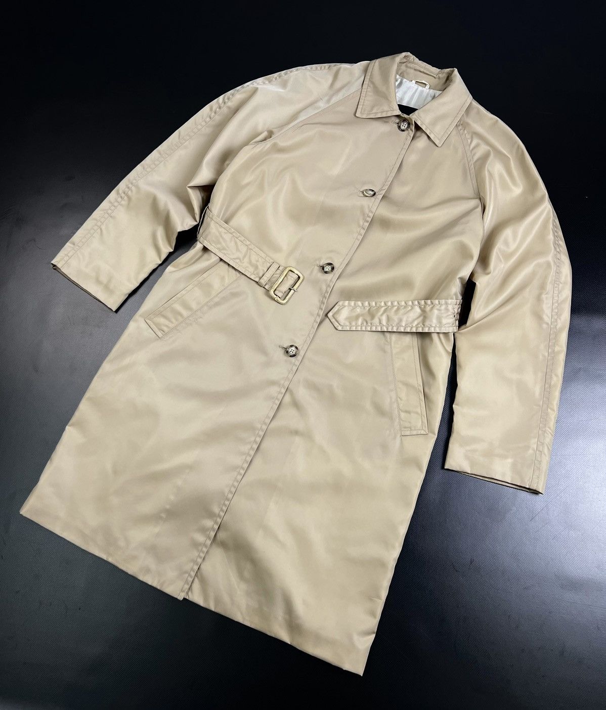 Prada × Vintage Rare Vintage Prada Woman Nylon Coat Jacket Size S / US 4 / IT 40 - 5 Thumbnail