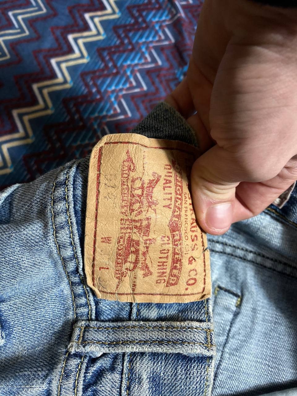 Levi's × Vintage Levis Baggy Jeans Denim Pants RARE Y2K Steal Size US 32 / EU 48 - 3 Thumbnail