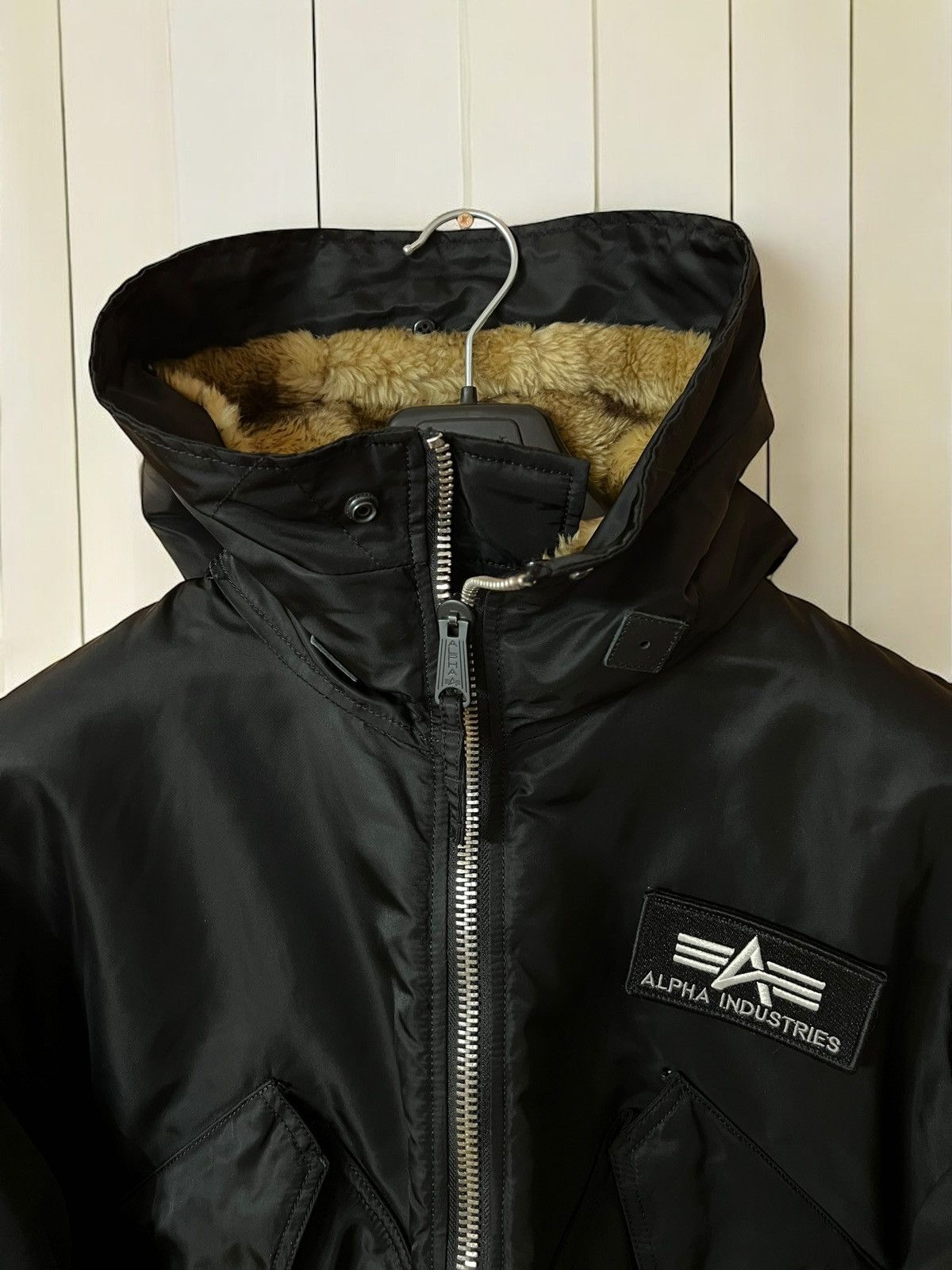 Alpha Industries × Vintage ALPHA INDUSTRIES HOODED FUR BOMBER CWU XL SIZE Y2k Size US XL / EU 56 / 4 - 3 Thumbnail