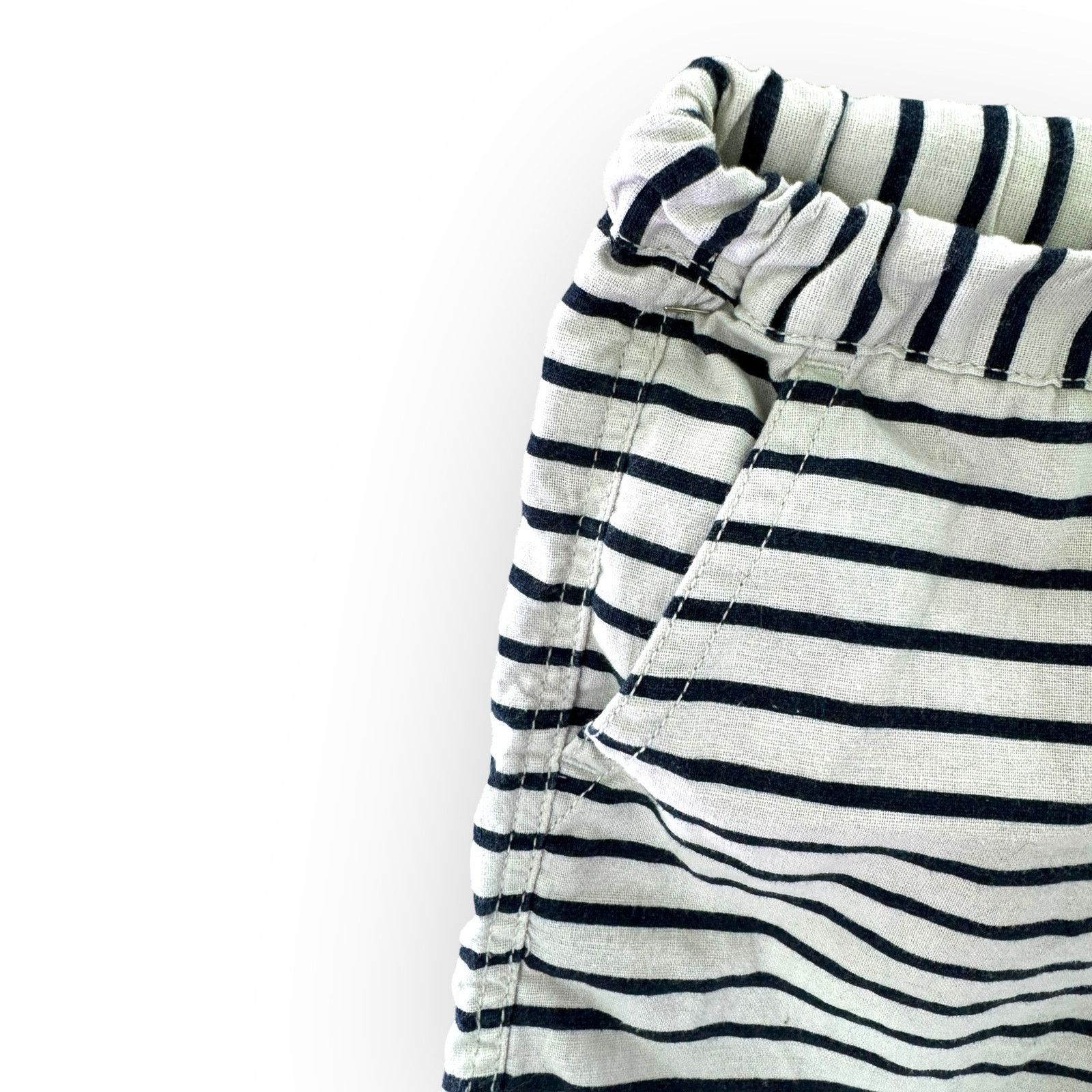 J.Crew J.Crew Ladies Retro Nautical Blue Stripe Linen Shorts | Sz L Size 32" / US 10 / IT 46 - 4 Thumbnail