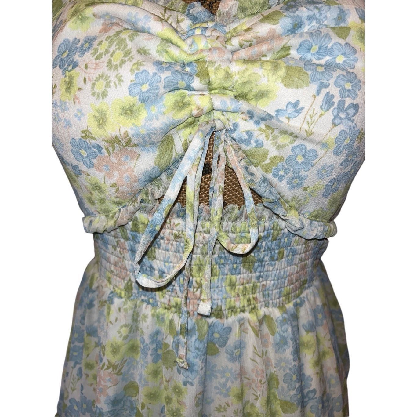 Madden NYC Madden NYC Floral Sun Mini Dress Womens Sz. Large Size L / US 10 / IT 46 - 3 Thumbnail