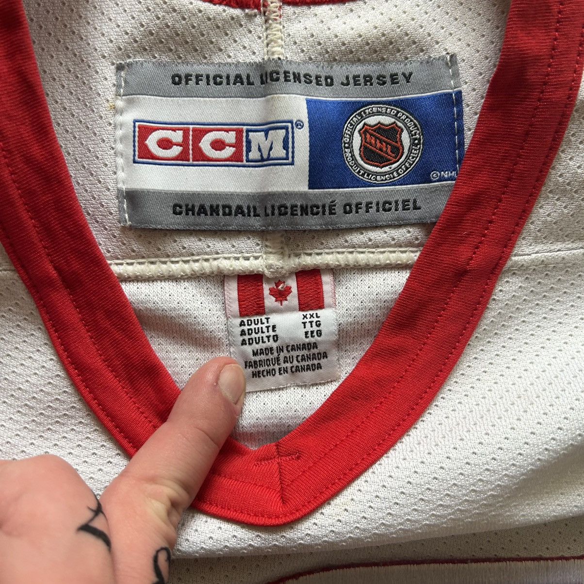 NHL Vintage Detroit Red Wings MIC Jersey Size US XXL / EU 58 / 5 - 6 Thumbnail