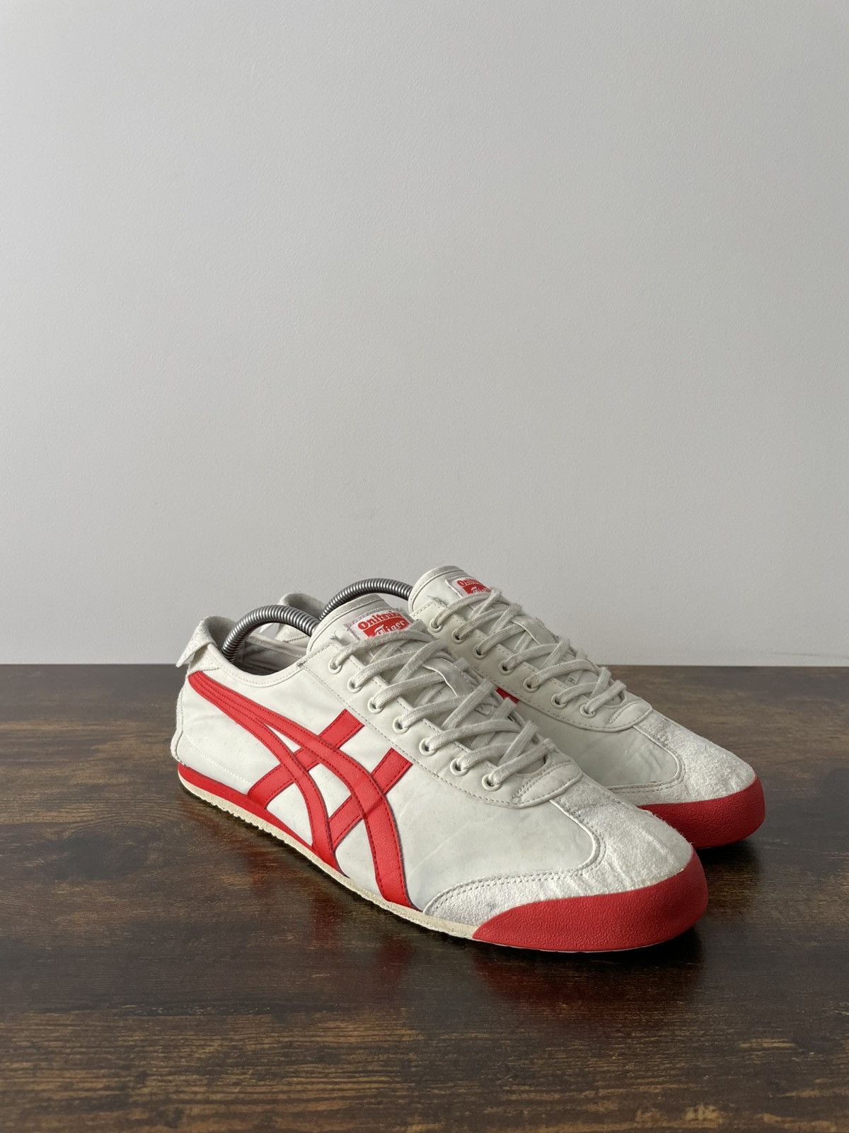 Asics Asics Onitsuka Tiger Shoes White/Red Y2K Size US 9.5 / EU 42-43 - 3 Thumbnail