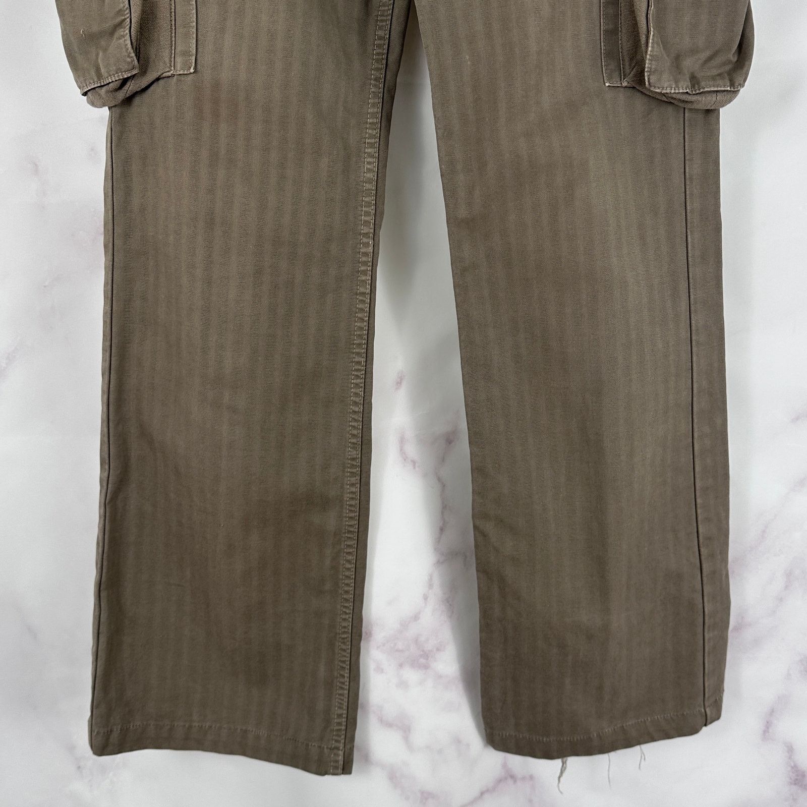 Kapital Brown Striped Cargo Pants Size US 29 - 5 Thumbnail