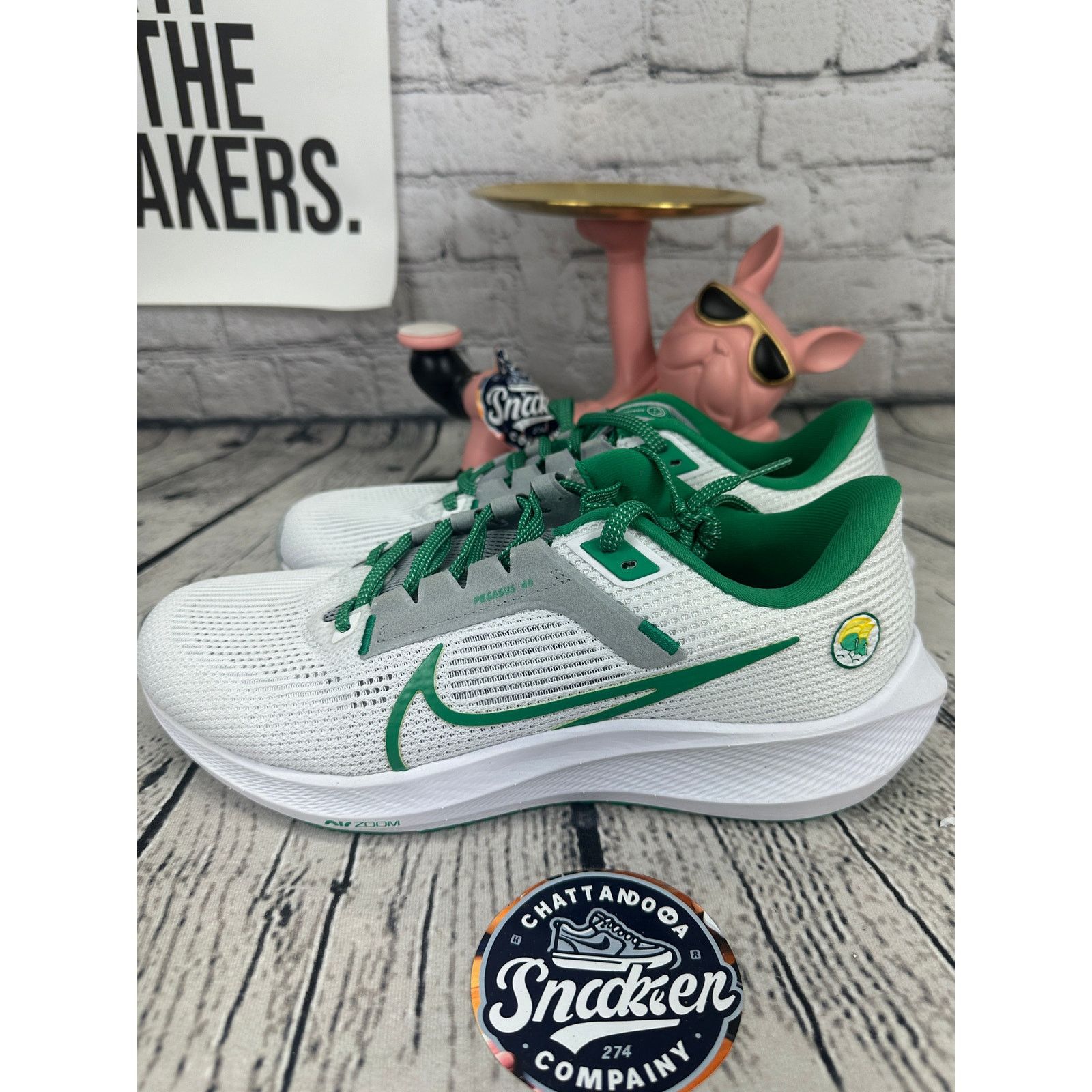 Nike Nike Pegasus 40 Running Shoes Mens 8.5 Green Norfolk Spartan Size US 9 / EU 42 - 3 Thumbnail