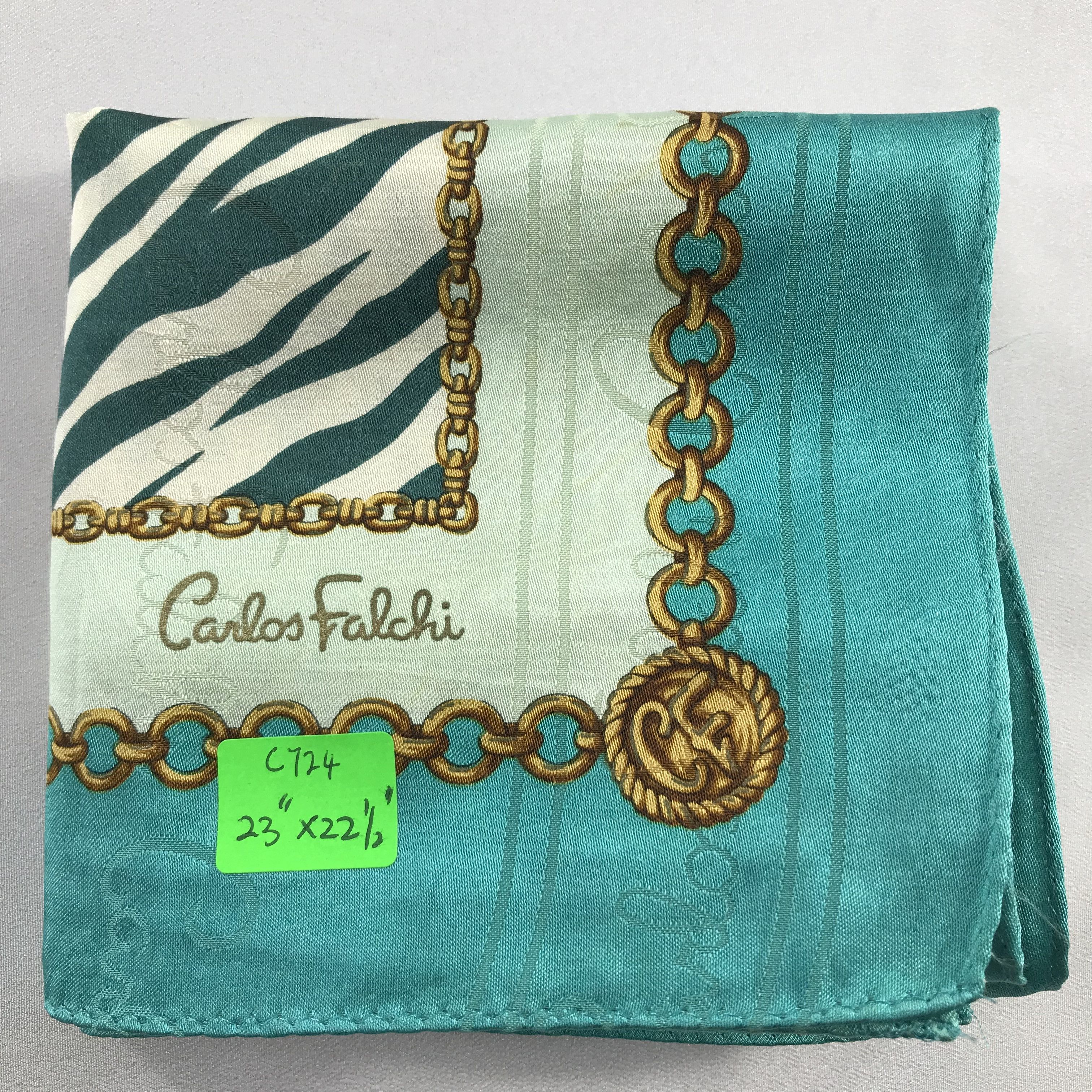 Vintage Carlos Falchi Handkerchief / Bandana / Neckerchief C724 Size ONE SIZE - 7 Thumbnail