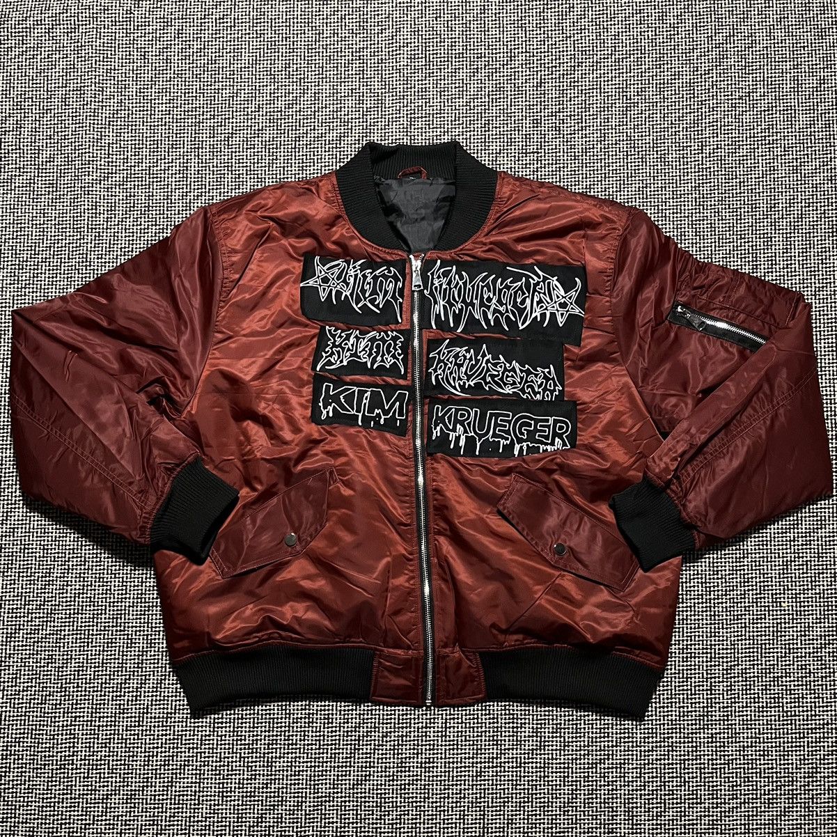 Pre-owned Ken Carson X Kim Krueger Bomber Jacket In Red