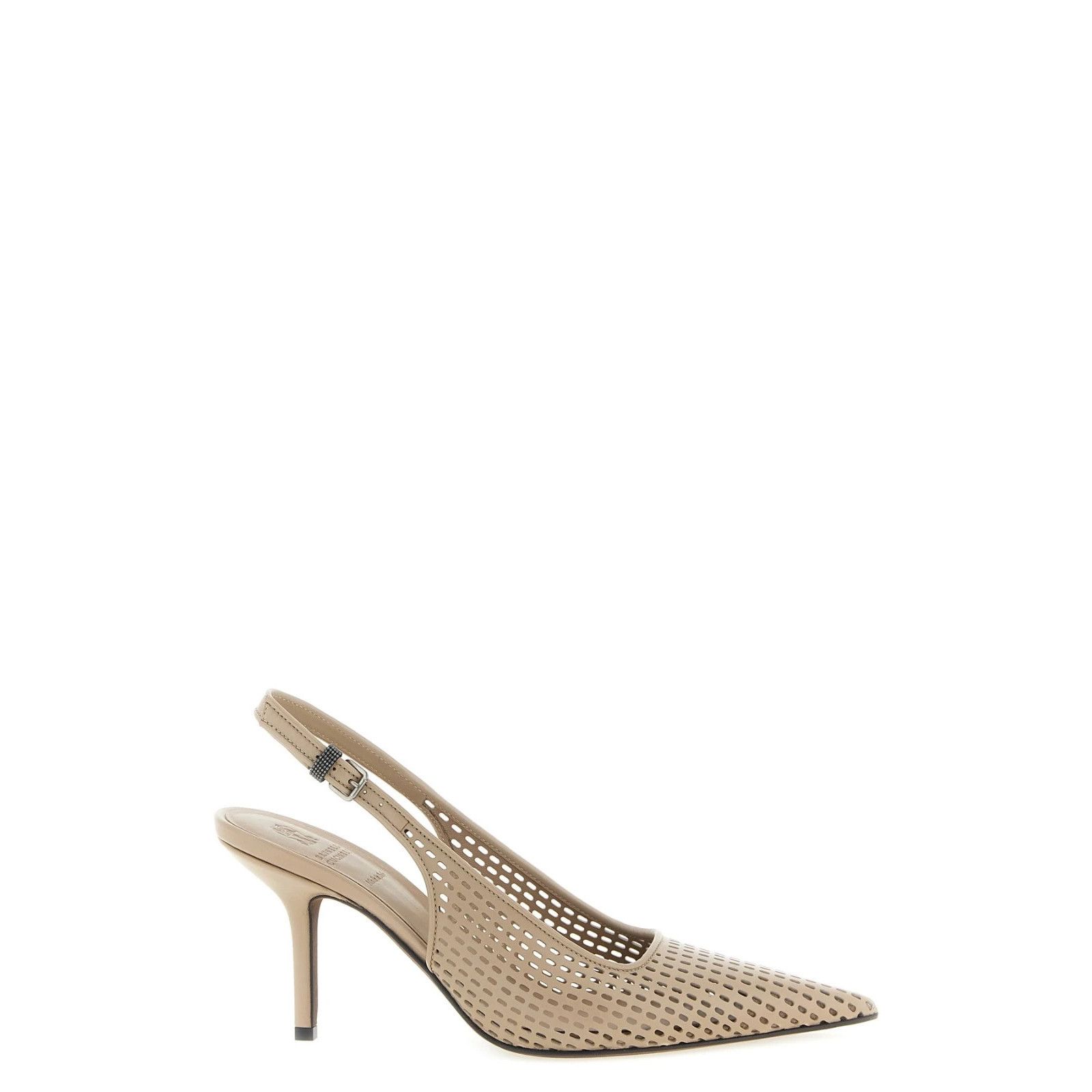 Brunello Cucinelli BRUNELLO CUCINELLI $1600 Buff Net Slingback Pumps New & Auth Size US 9 / IT 39 - 1 Thumbnail