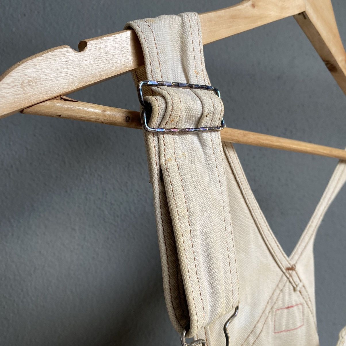 Dickies Vintage Dickies Workwear Overalls - Distressed Cream Size US 32 / EU 48 - 6 Thumbnail
