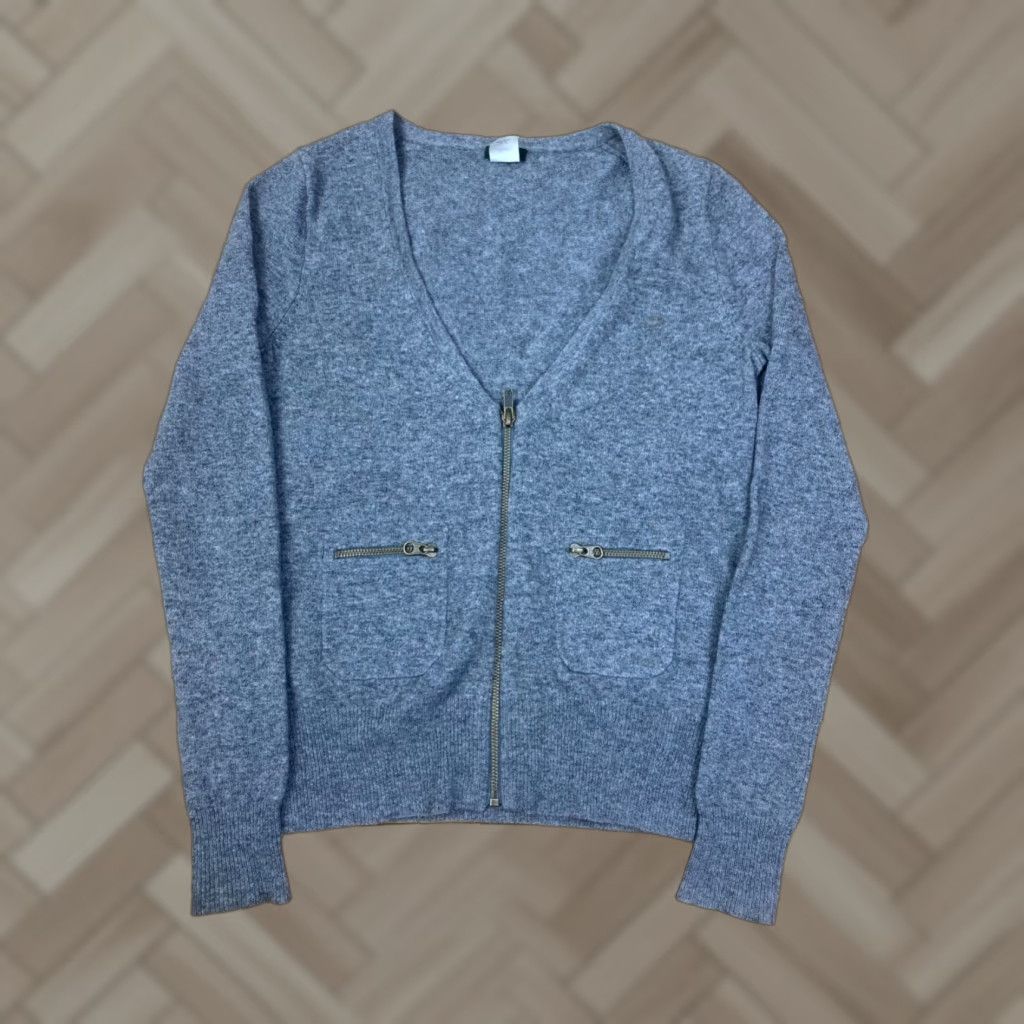 J.Crew J.CREW Cardigan Sweater Womens XS Gray Wool Cashmere Blend V-Neck Size XS / US 0-2 / IT 36-38 - 1 Thumbnail