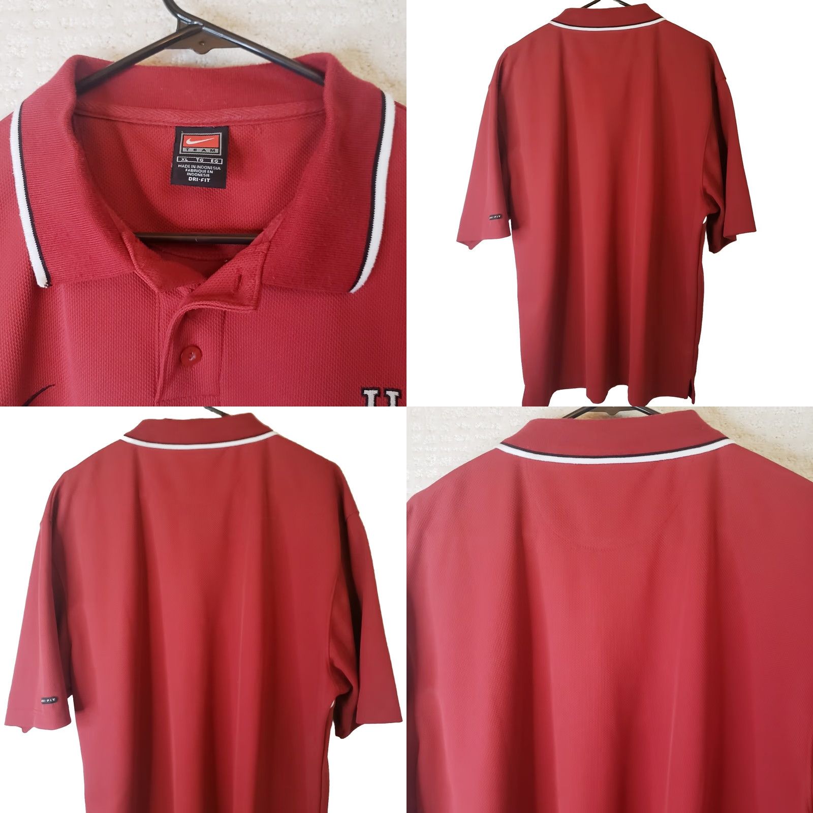 Nike NIKE Men's XL Garnet Striped South Carolina Gamecocks Golf Polo Shirt Size US XL / EU 56 / 4 - 8 Thumbnail
