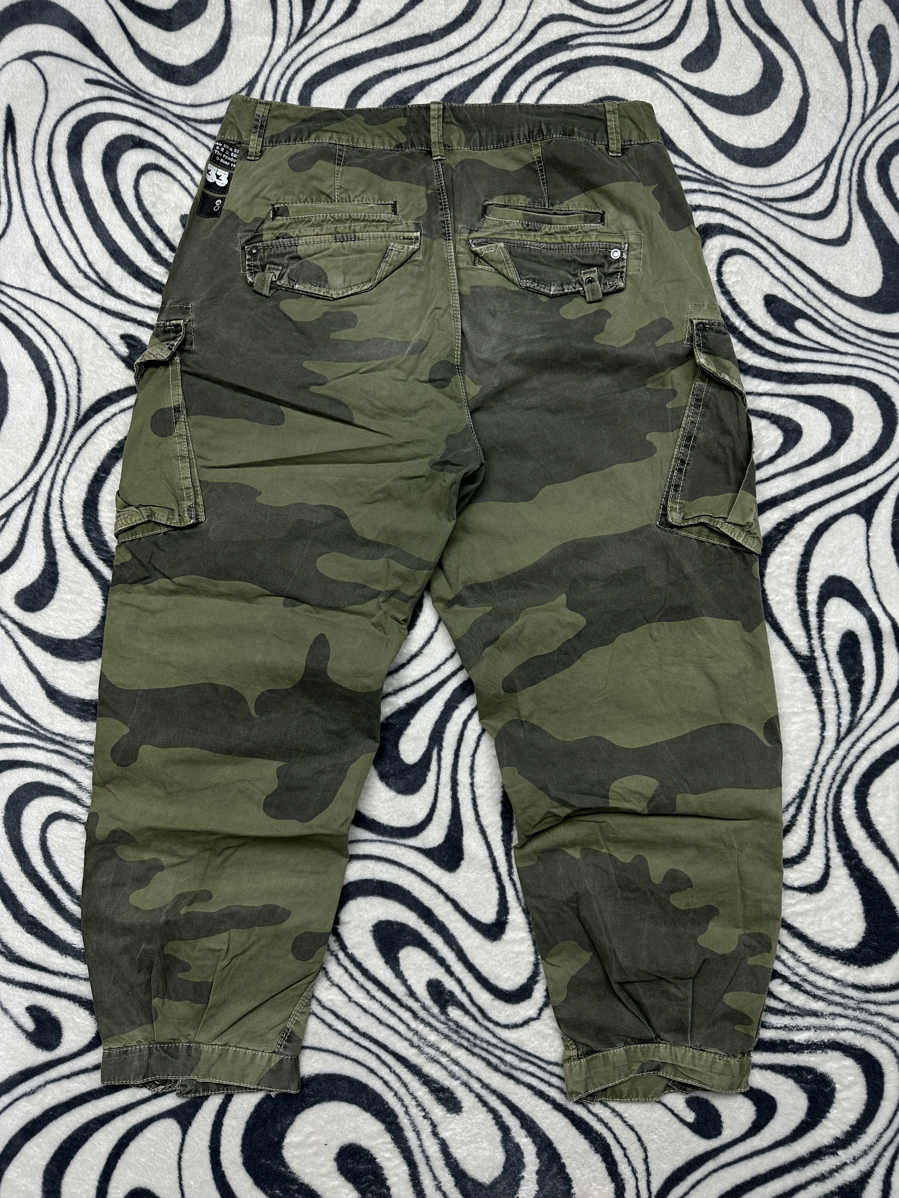 G-Star G Star Raw Rovic Loose Womens Camo Cargo Pants Jogger Size 27" / US 4 / IT 40 - 7 Thumbnail