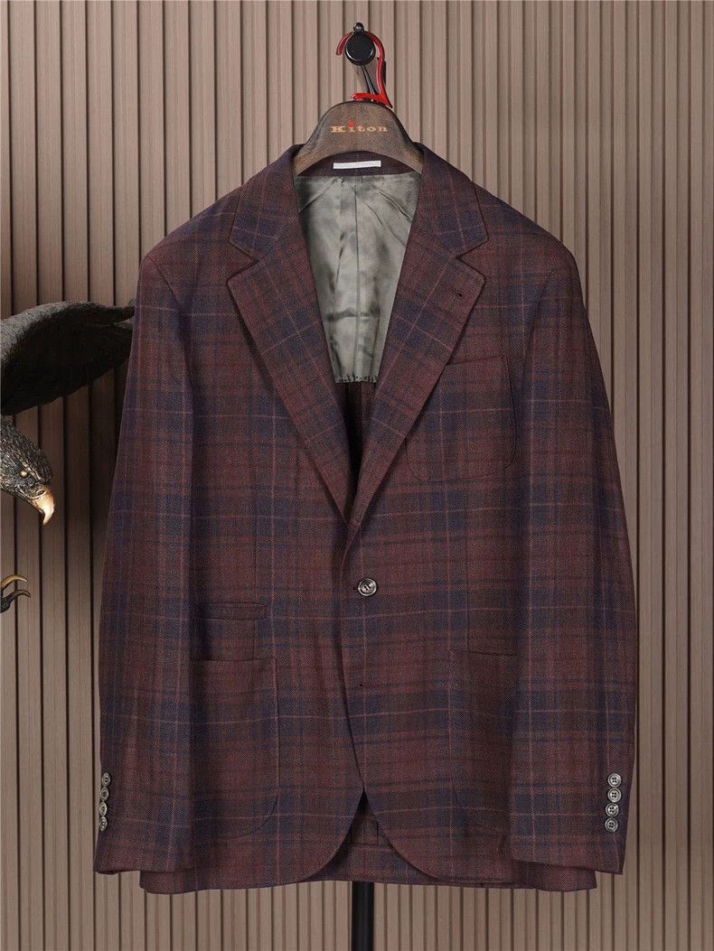 Brunello Cucinelli Brunello Cucinelli Wool Silk Blazer Size US L / EU 52-54 / 3 - 1 Thumbnail
