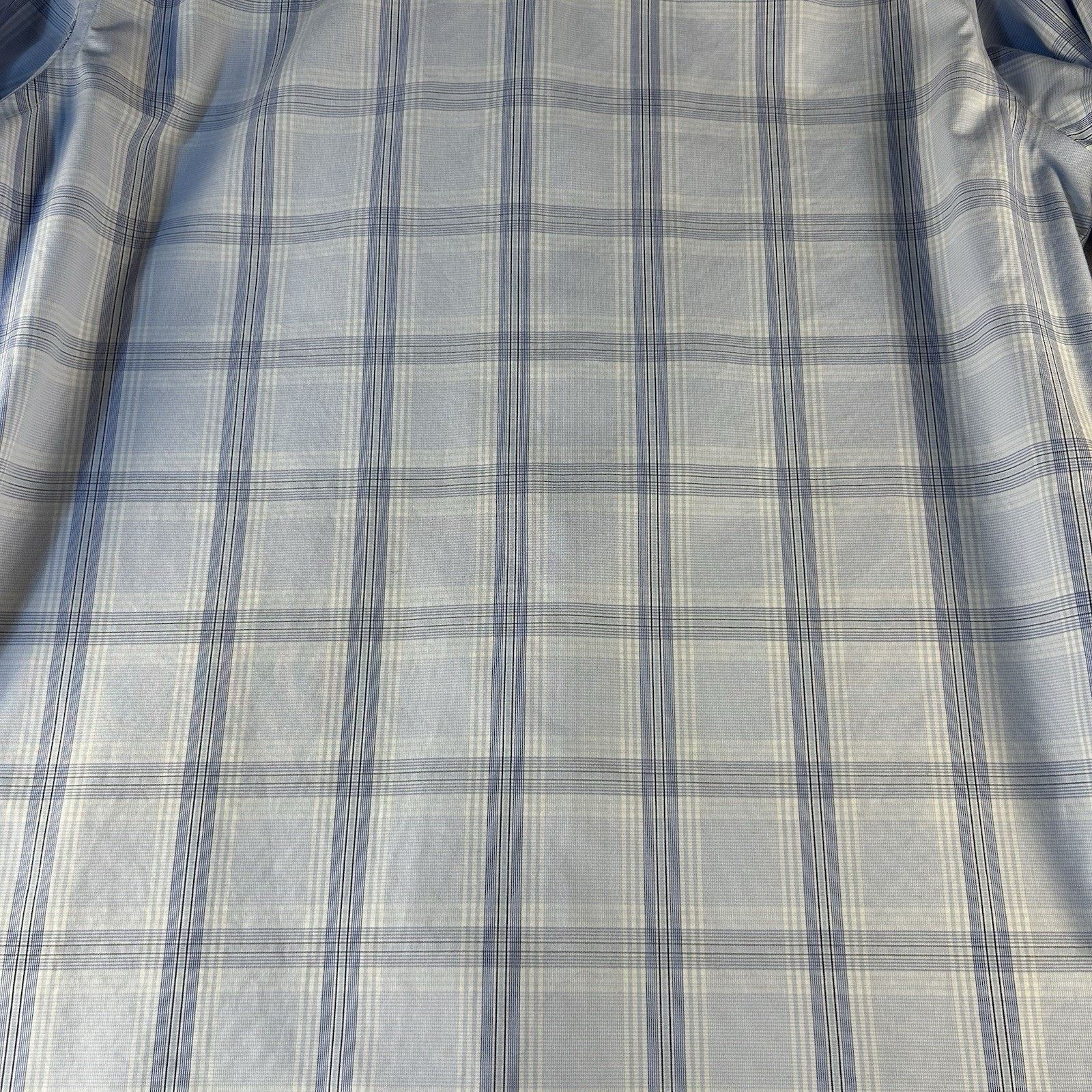 Banana Republic Banana Republic Non-Iron Slim Fit L Blue Plaid Long Sleeve Size US L / EU 52-54 / 3 - 12 Thumbnail
