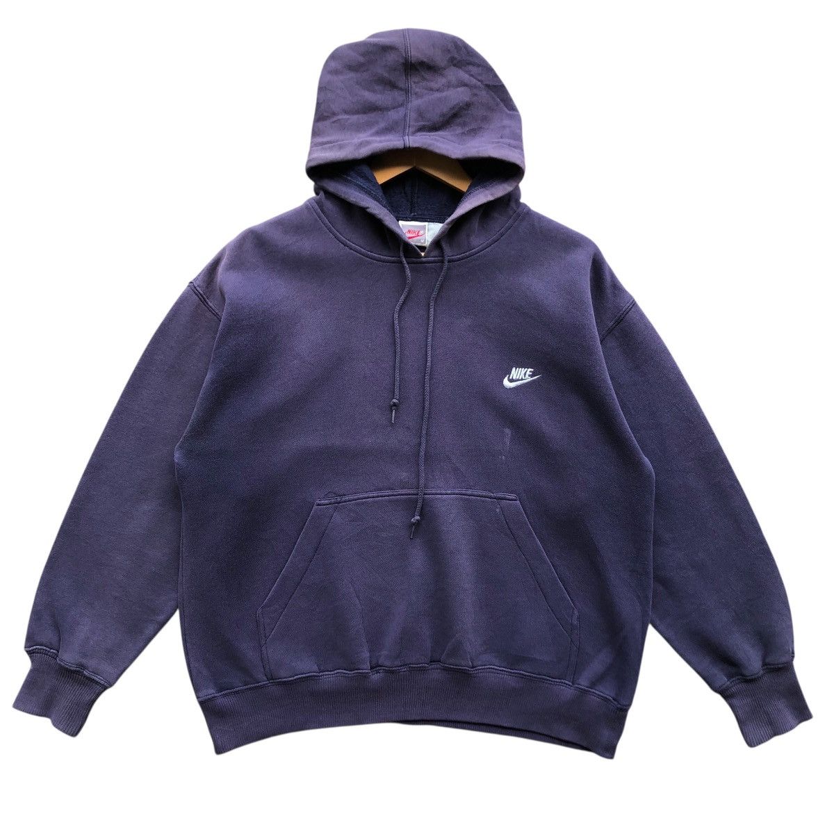 Nike Vintage sunfaded NIKE small logo boxy hoodie Size US M / EU 48-50 / 2 - 1 Thumbnail