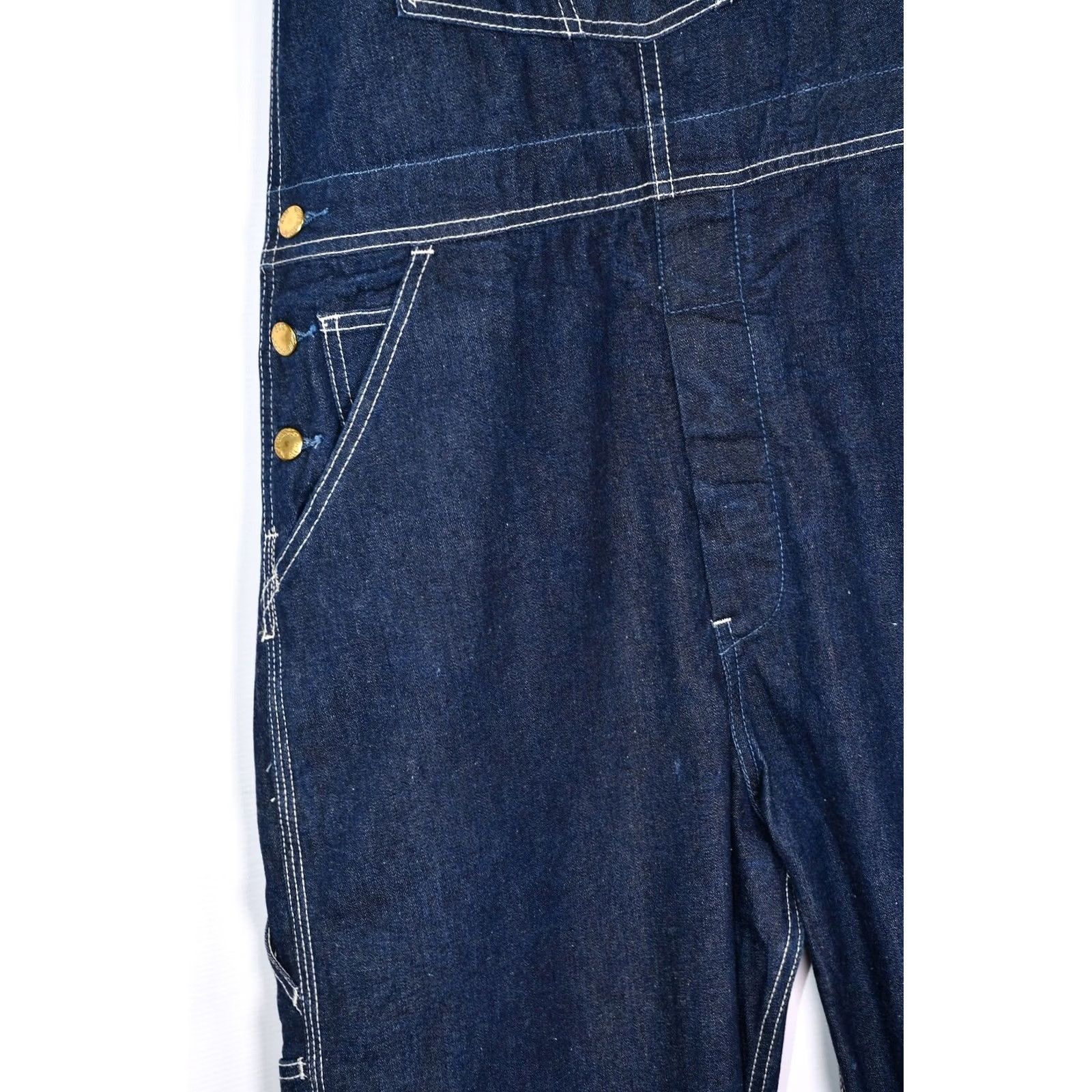 Levi's VINTAGE Levi’s 667 Orange Tab Overalls Denim Bib Jeans Men XL Blue Cotton Denim Straight Jeans Mens XL Blue 90s Size US 36 / EU 52 - 4 Thumbnail