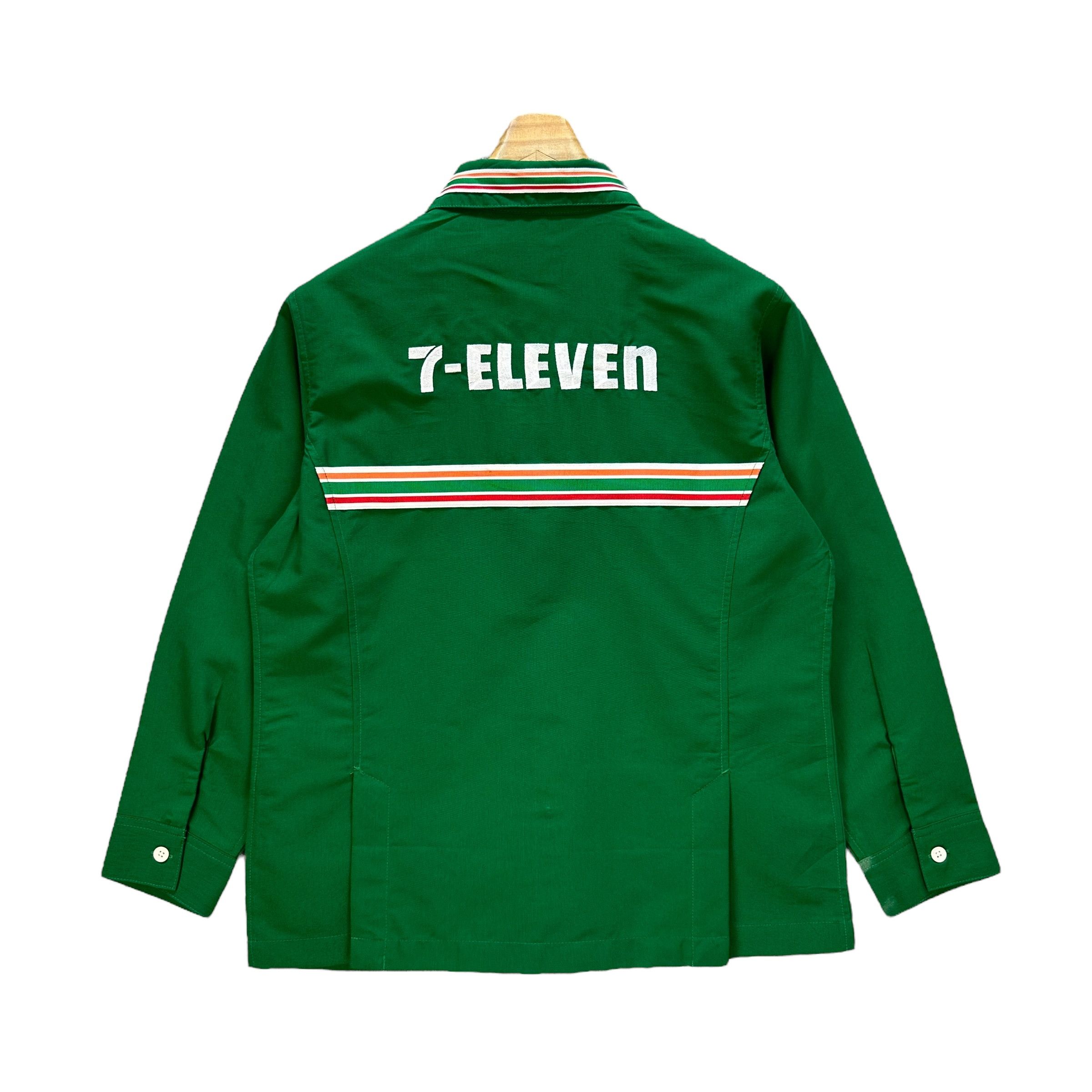Japanese Brand 7 ELEVEN GREEN LONG SLEEVE UNIFORM WORK JACKET #9014-48 Size US S / EU 44-46 / 1 - 11 Thumbnail