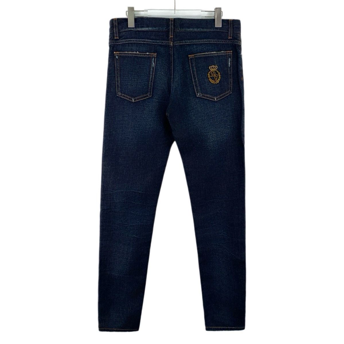 Dolce & Gabbana Dolce Gabbana Dark Blue Cotton Denim Pants K26WX Size US 36 / EU 52 - 2 Thumbnail